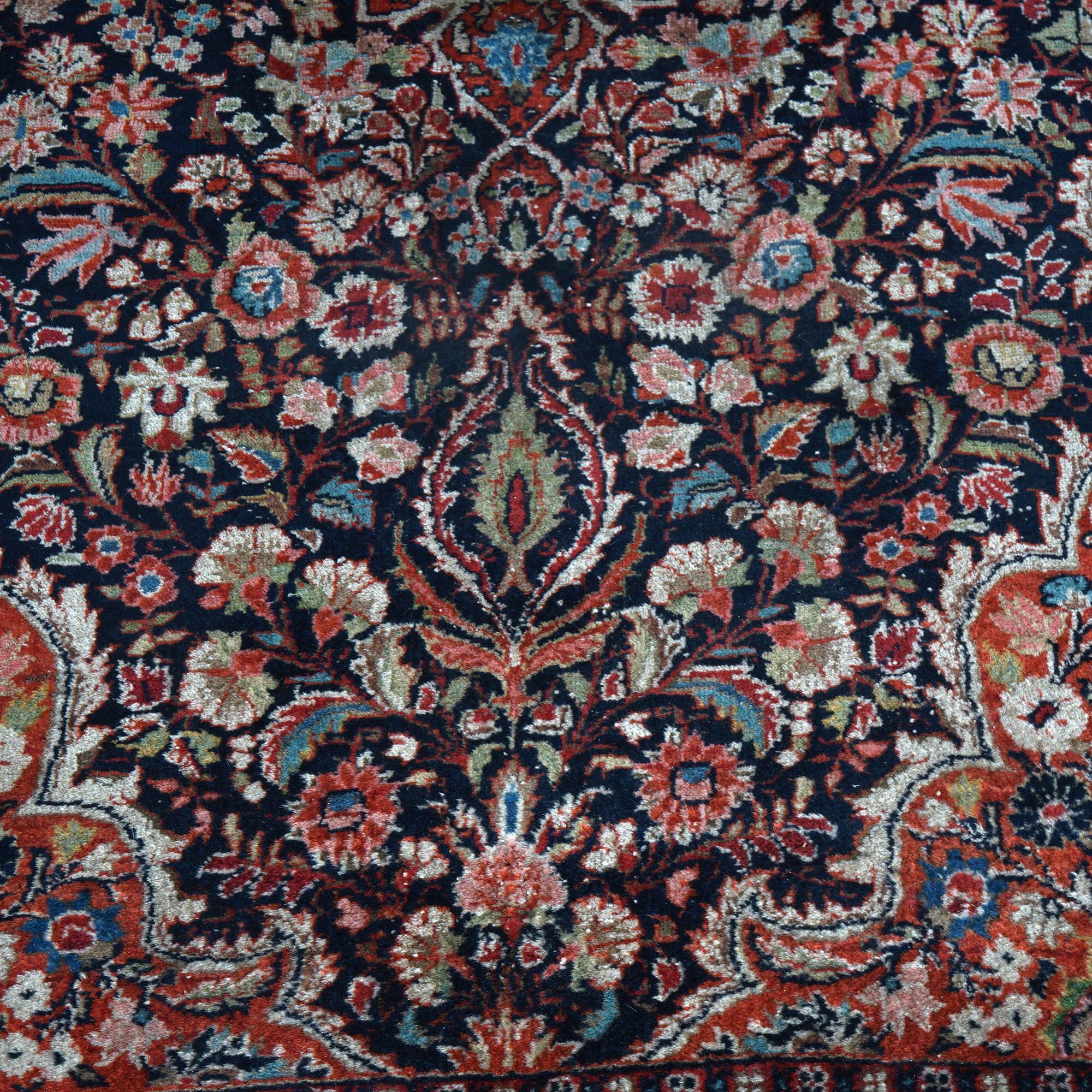 Antike persische Jozan Sarouk 5'x7' Wollteppich mit Allover Floral Design C1920 (20. Jahrhundert) im Angebot
