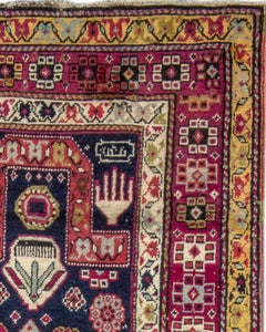 Antique Persian Karabagh Prayer Rug, 19th Century
