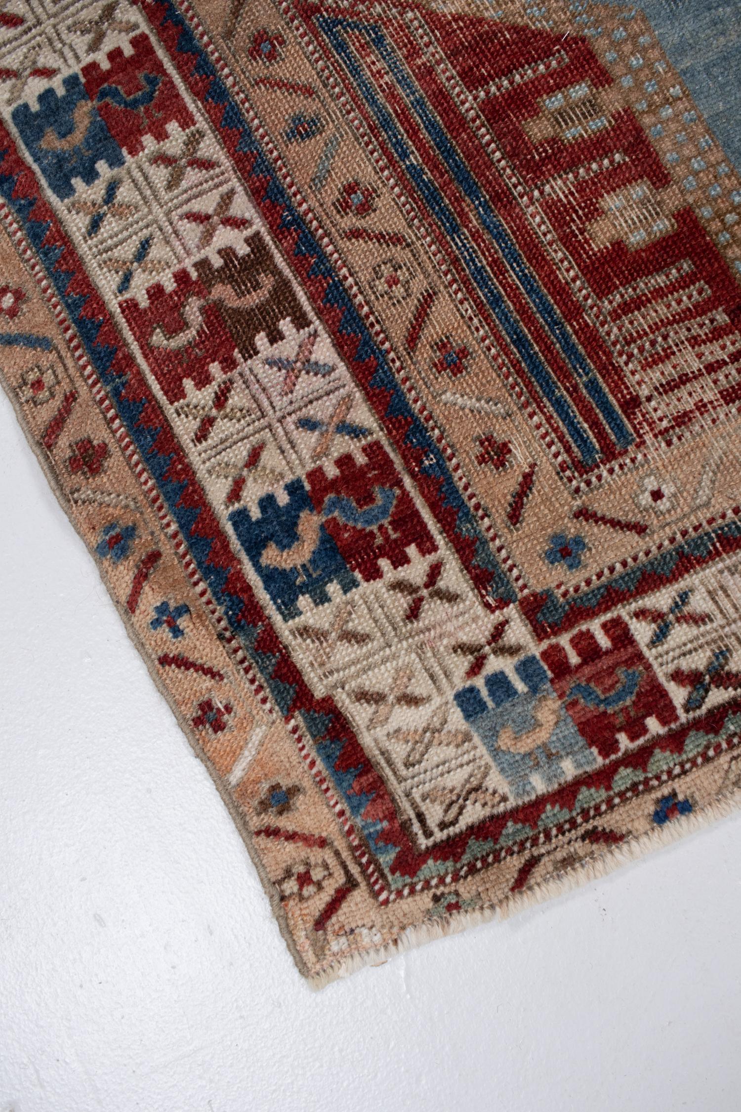 Early 20th Century Antique Persian Karabagh Rug For Sale