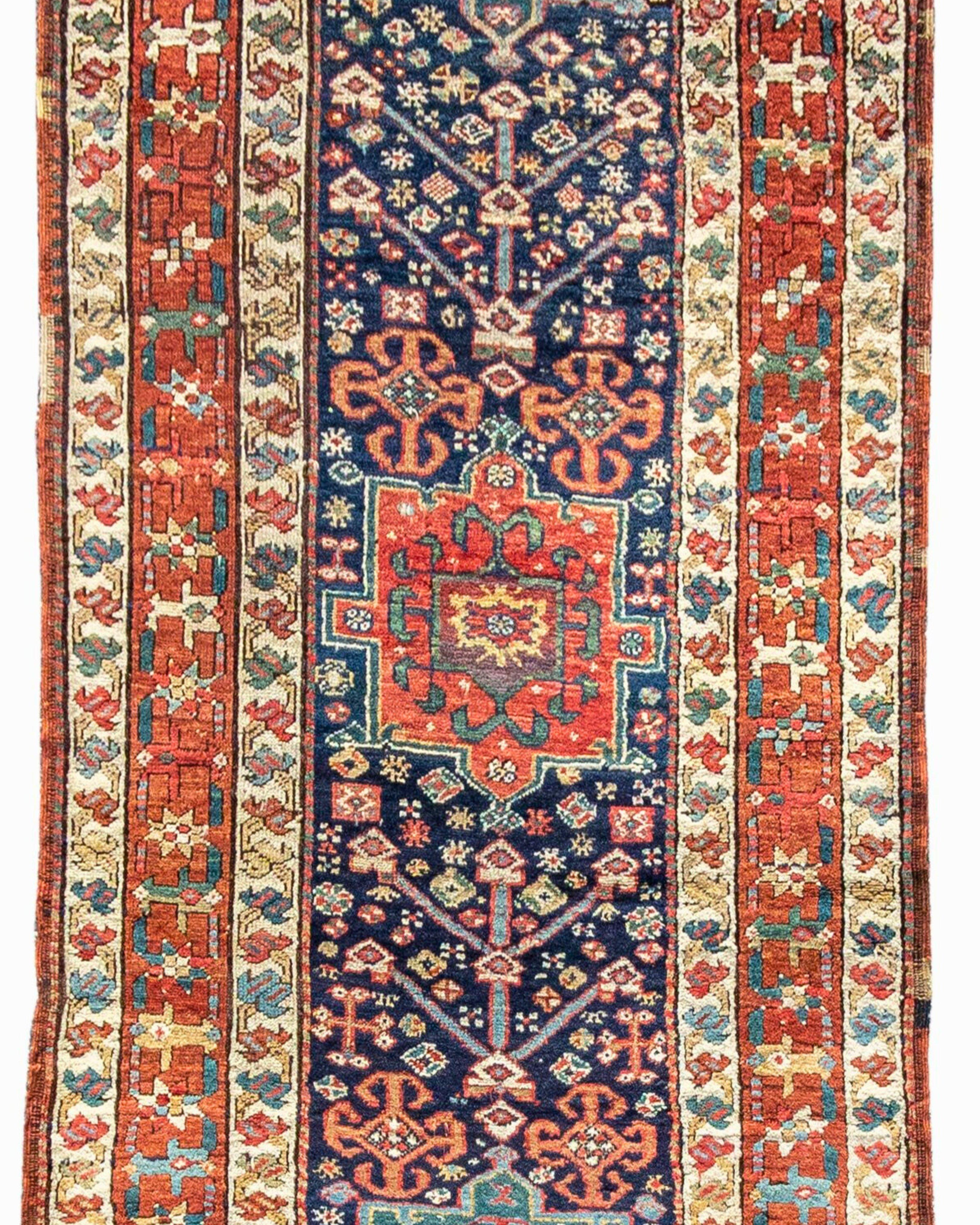 Tissé à la main Tapis de couloir persan ancien de Karadagh, 19ème siècle en vente