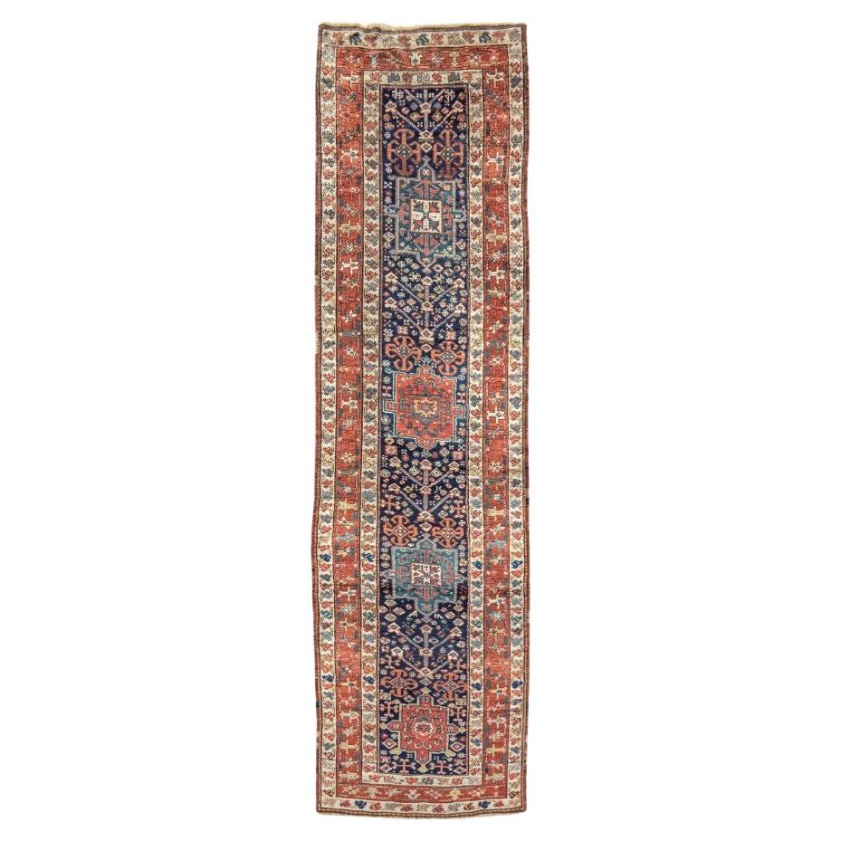 Tapis de couloir persan ancien de Karadagh, 19ème siècle