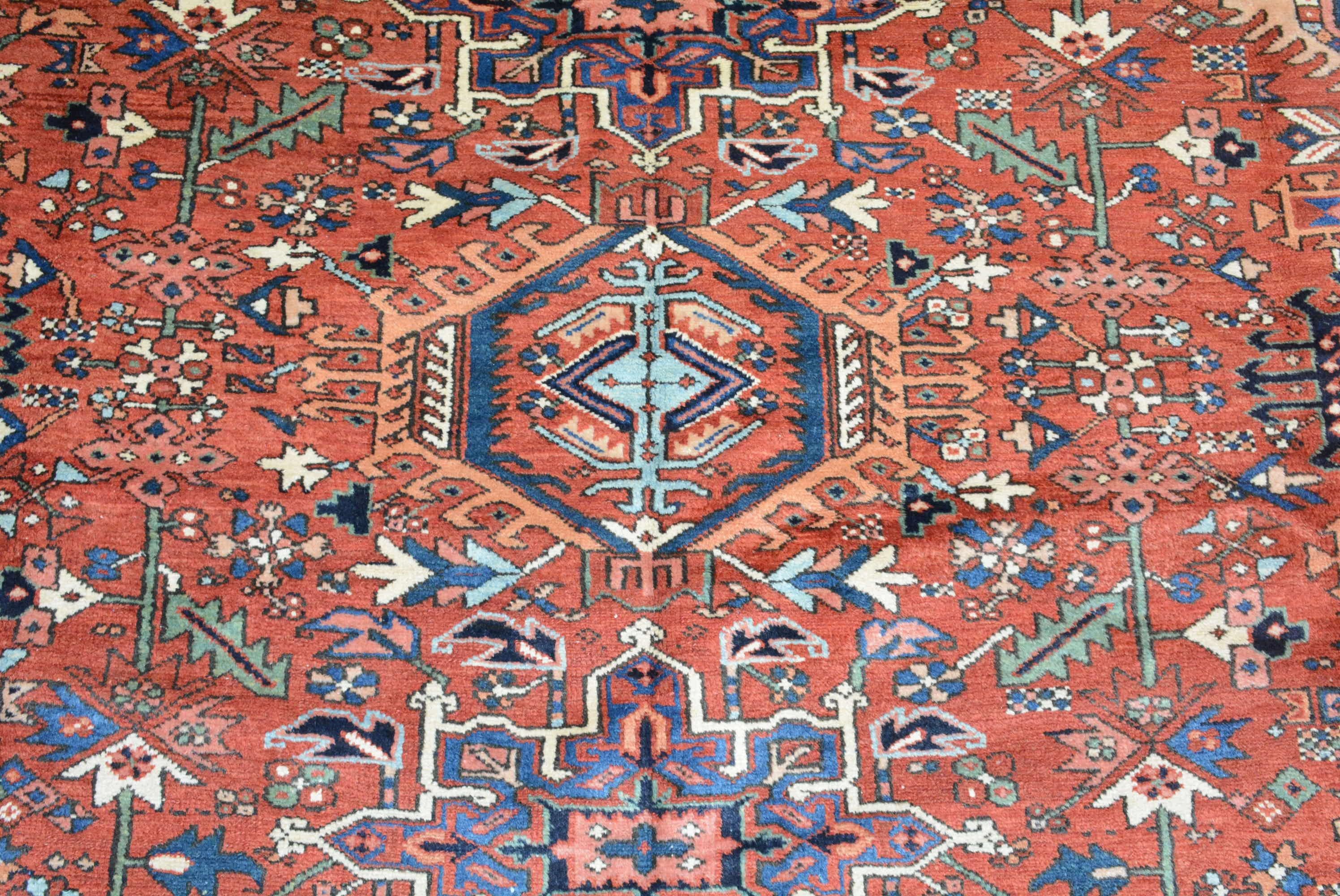 Heriz Serapi Antique Persian Karadja Carpet For Sale