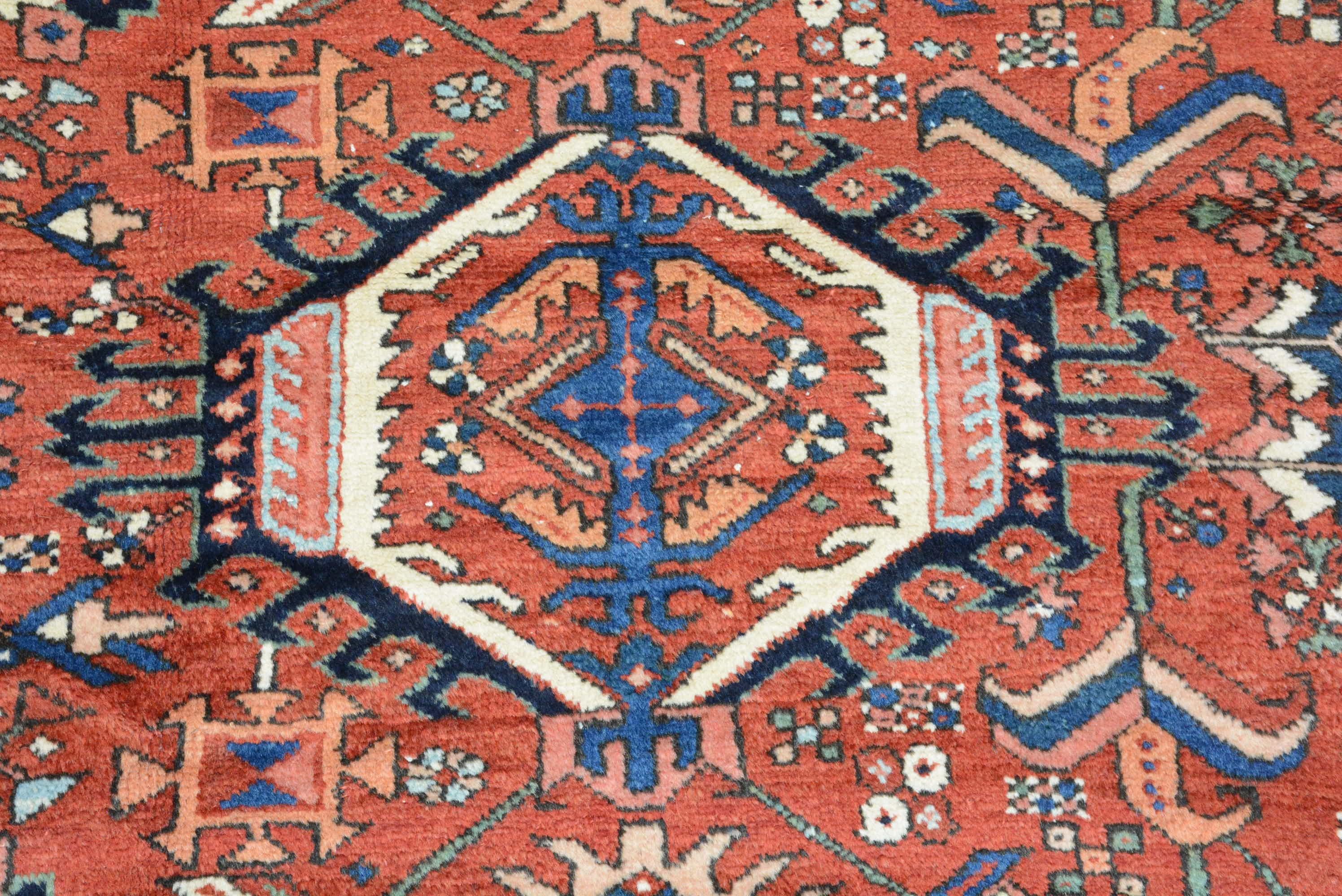 Woven Antique Persian Karadja Carpet For Sale