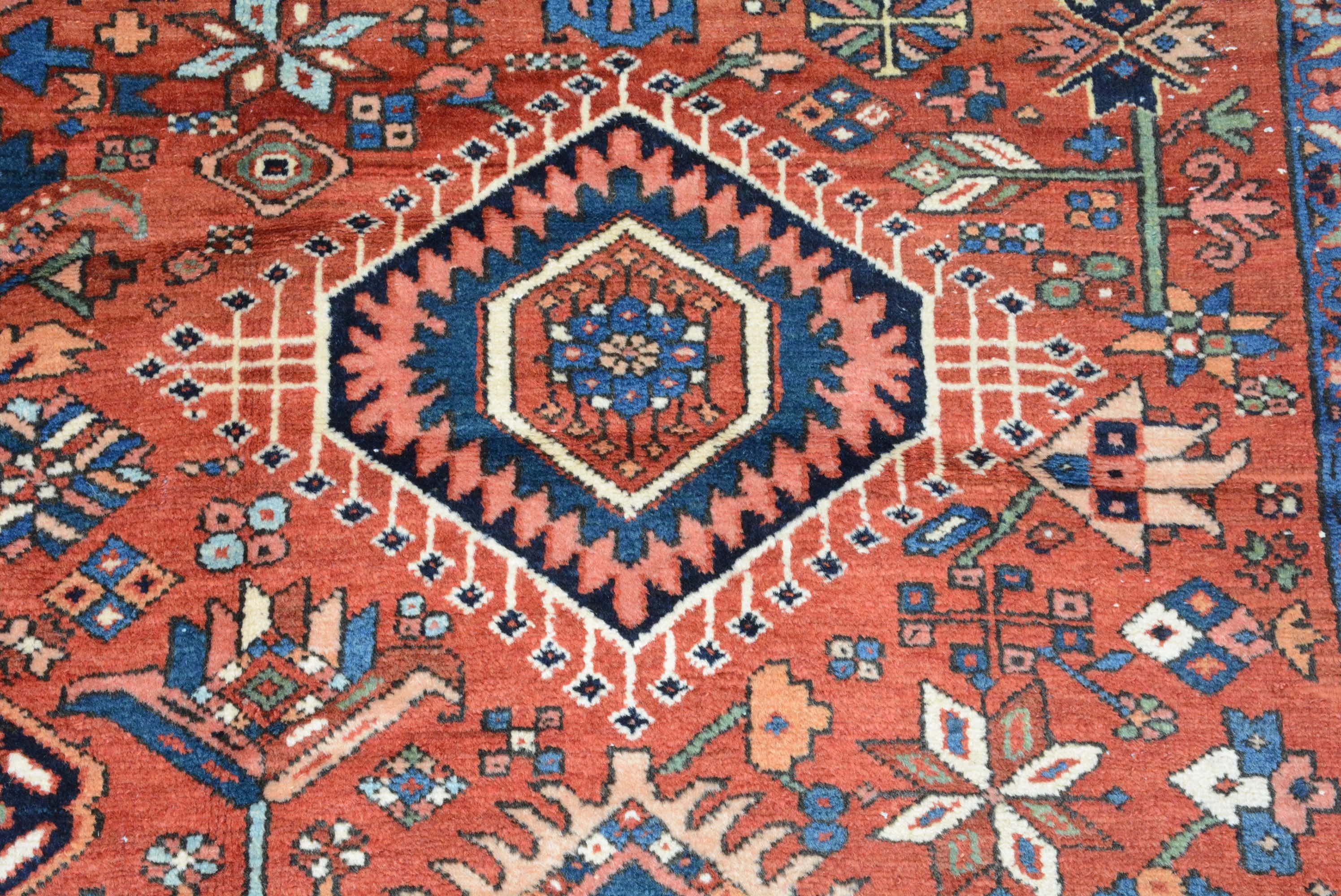 Antique Persian Karadja Carpet In Good Condition For Sale In Closter, NJ