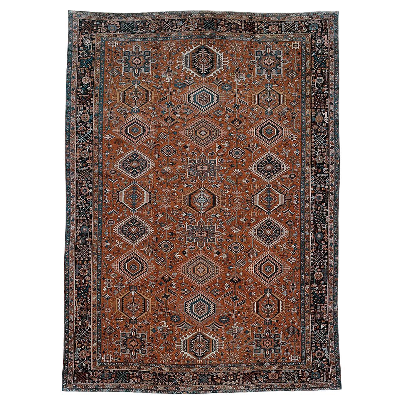 Antique Persian Karadja Carpet For Sale