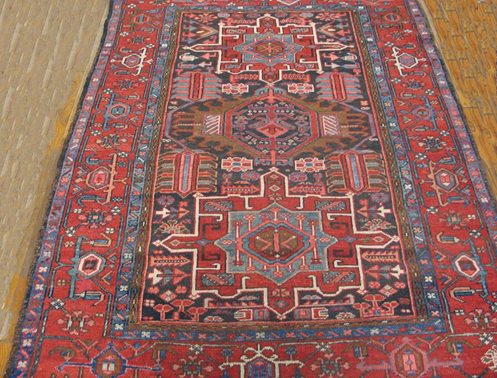 Wool Early 20th Century N.W. Persian Karajeh Carpet ( 4'6