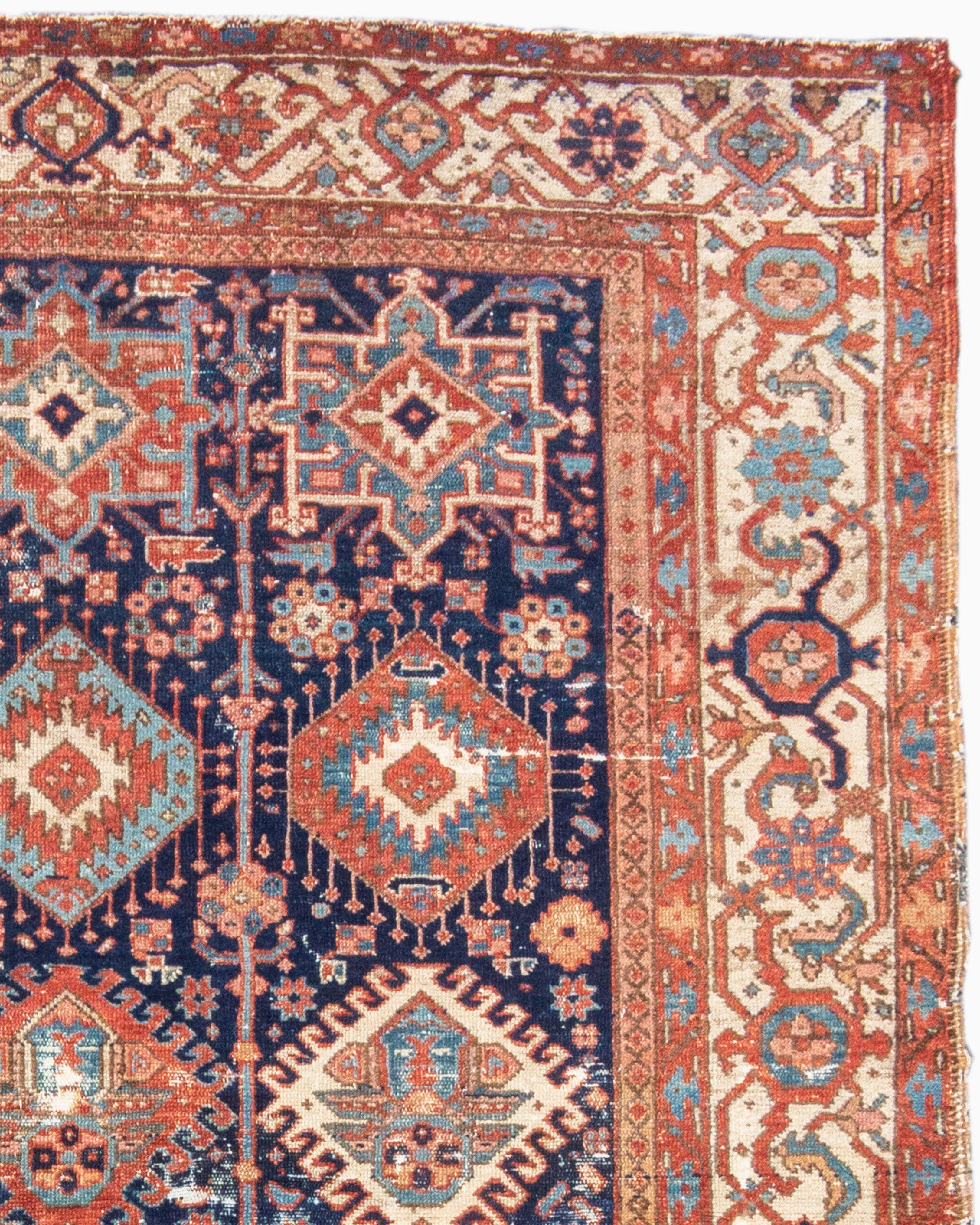 Hand-Woven Antique Persian Karaja Rug, c. 1900 For Sale
