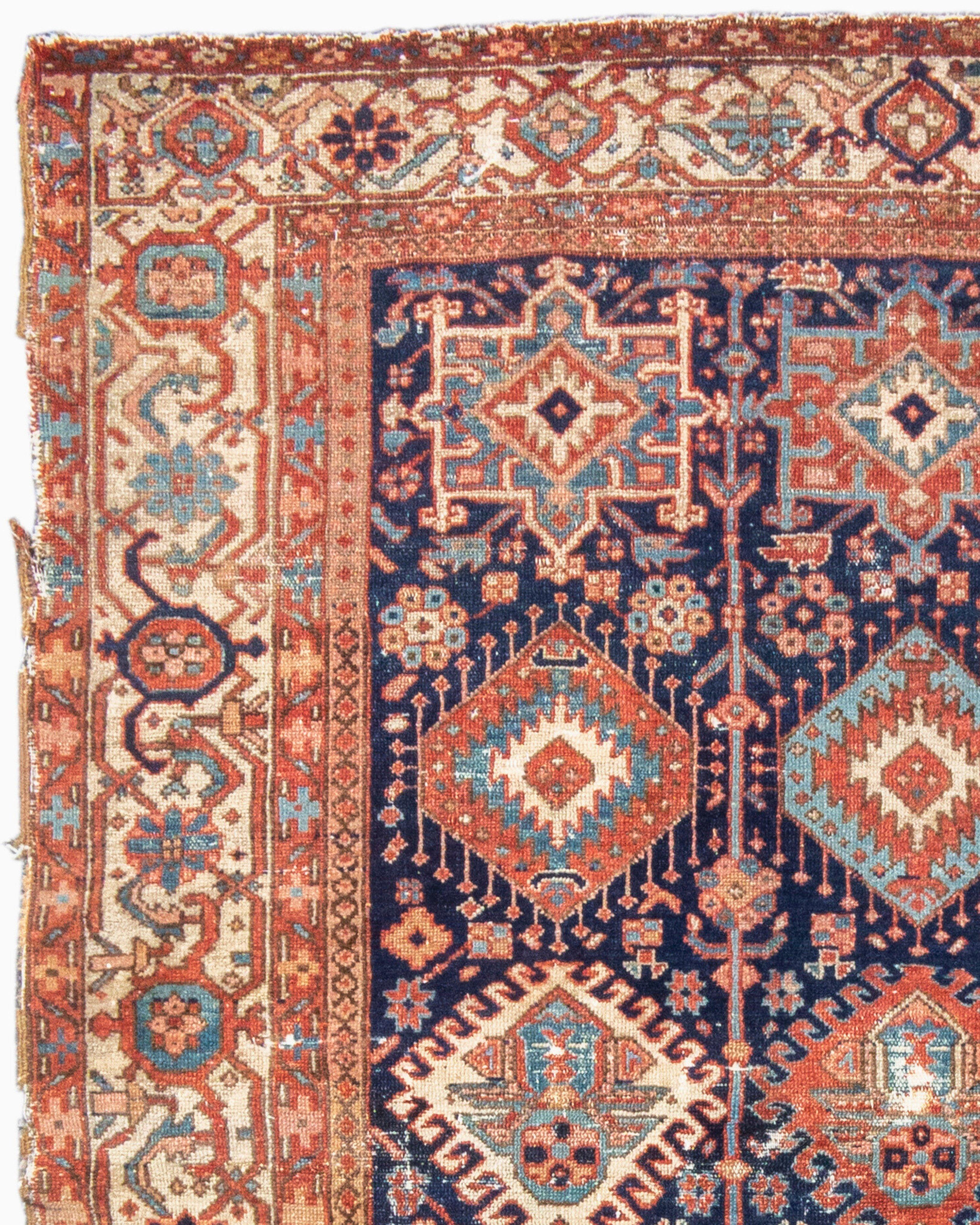 Antique Persian Karaja Rug, c. 1900 In Good Condition For Sale In San Francisco, CA