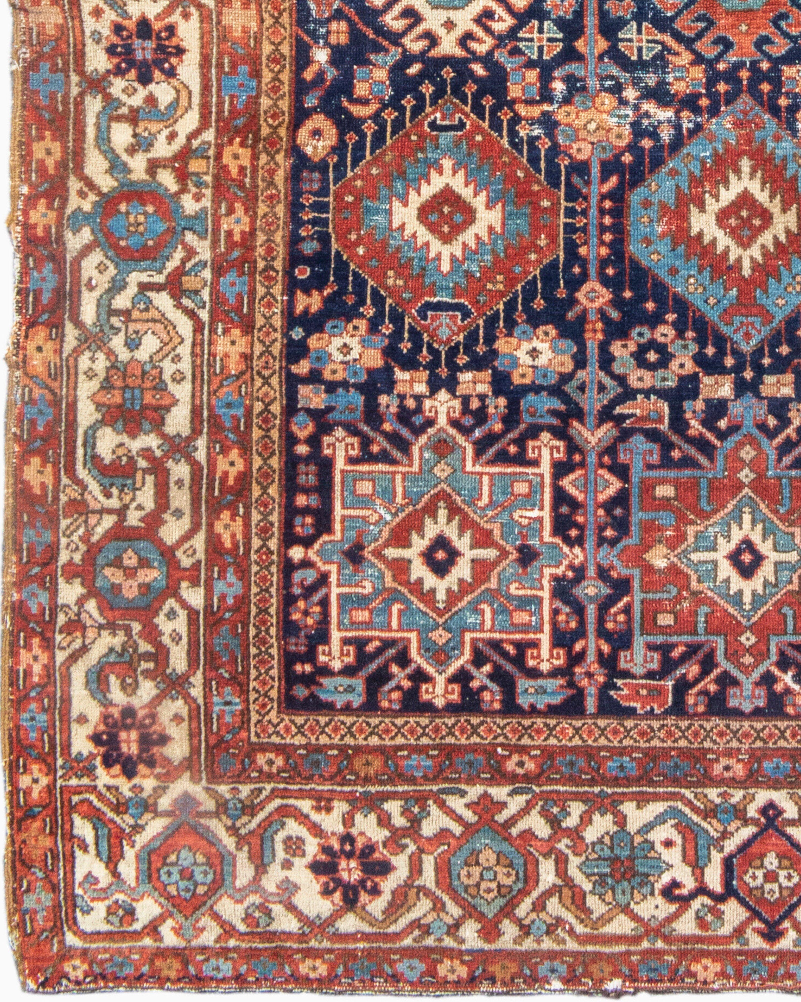 19th Century Antique Persian Karaja Rug, c. 1900 For Sale