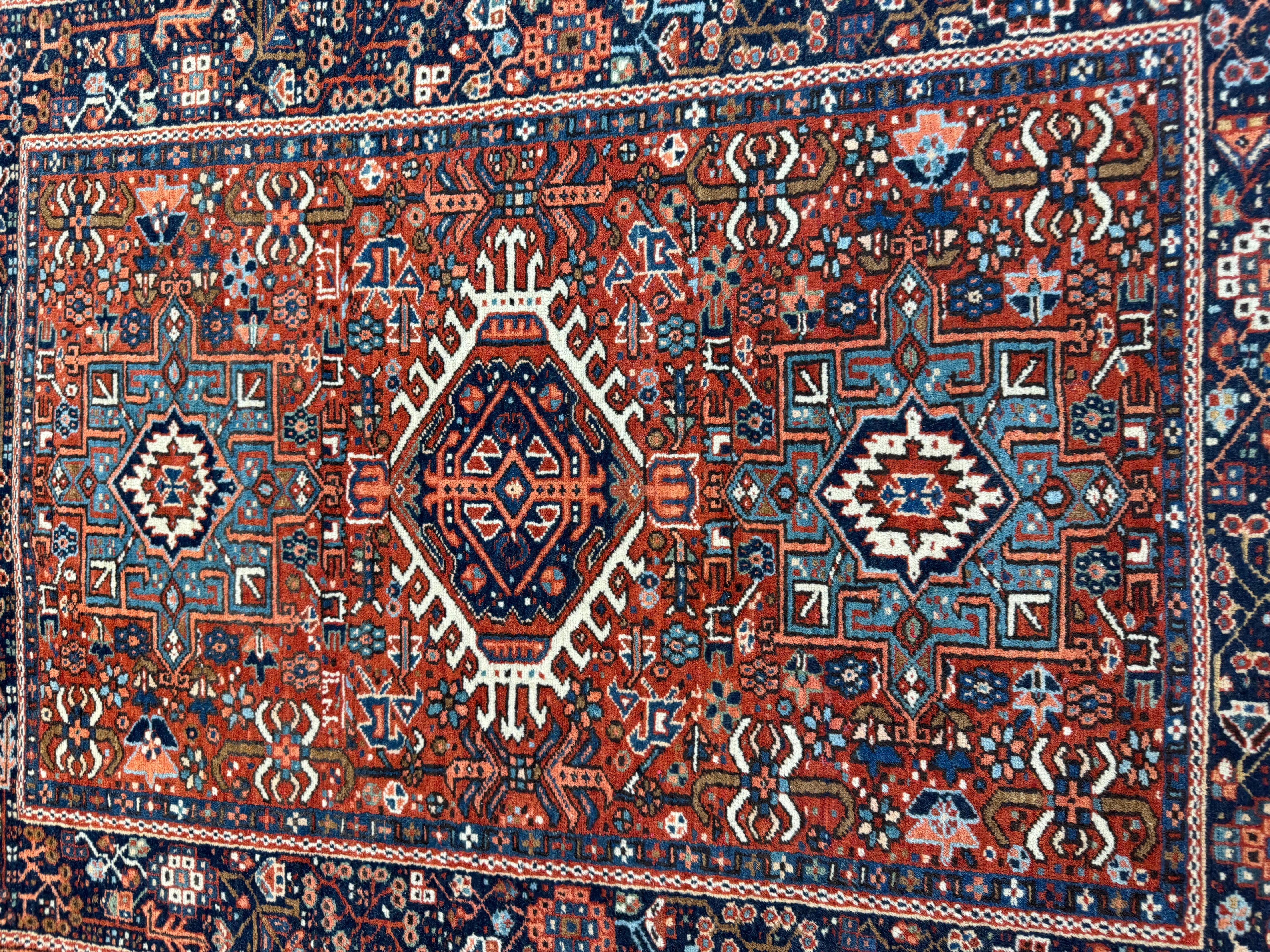 Antique Persian Karaja Rug For Sale 7