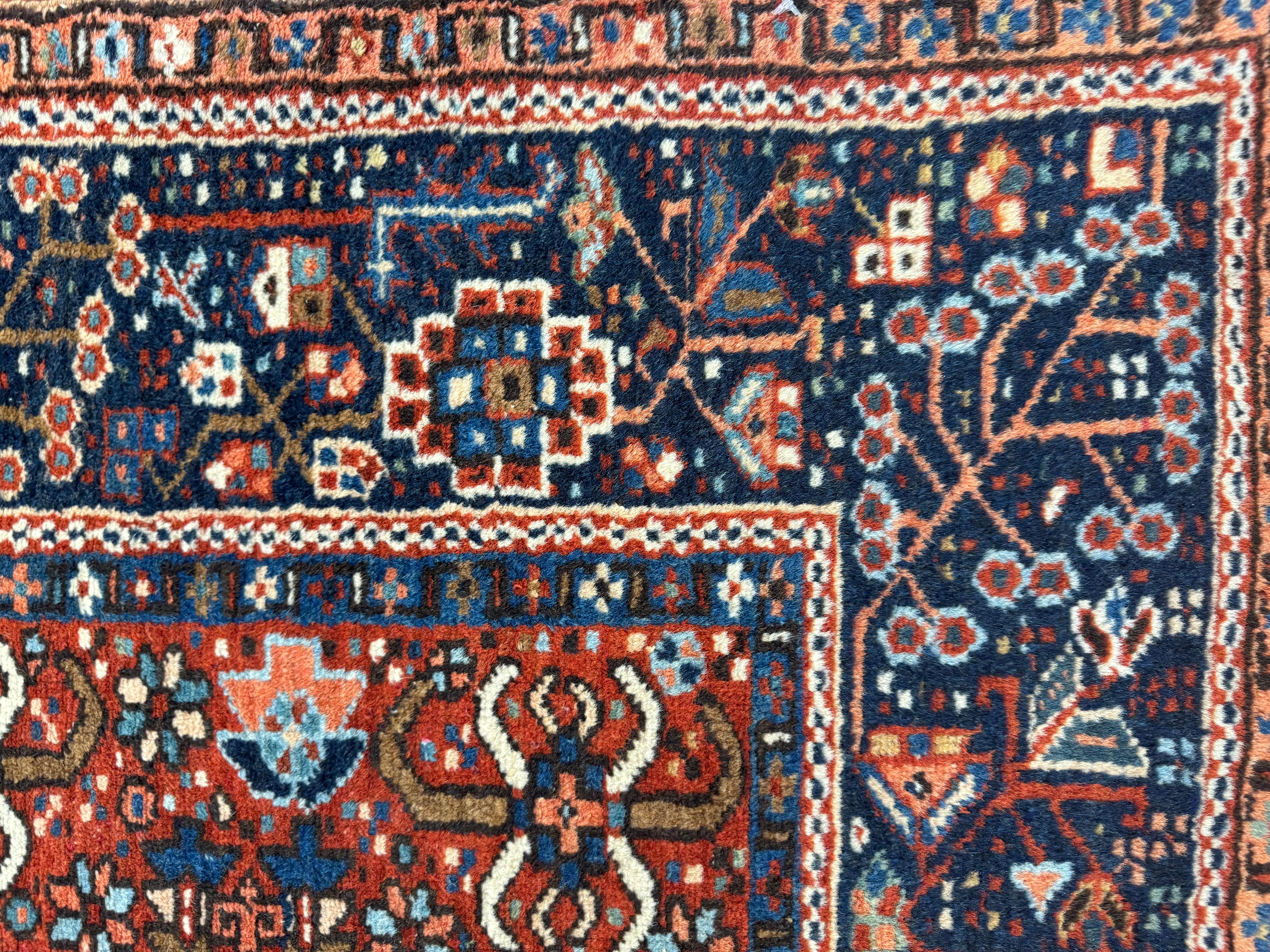 Antique Persian Karaja Rug For Sale 8