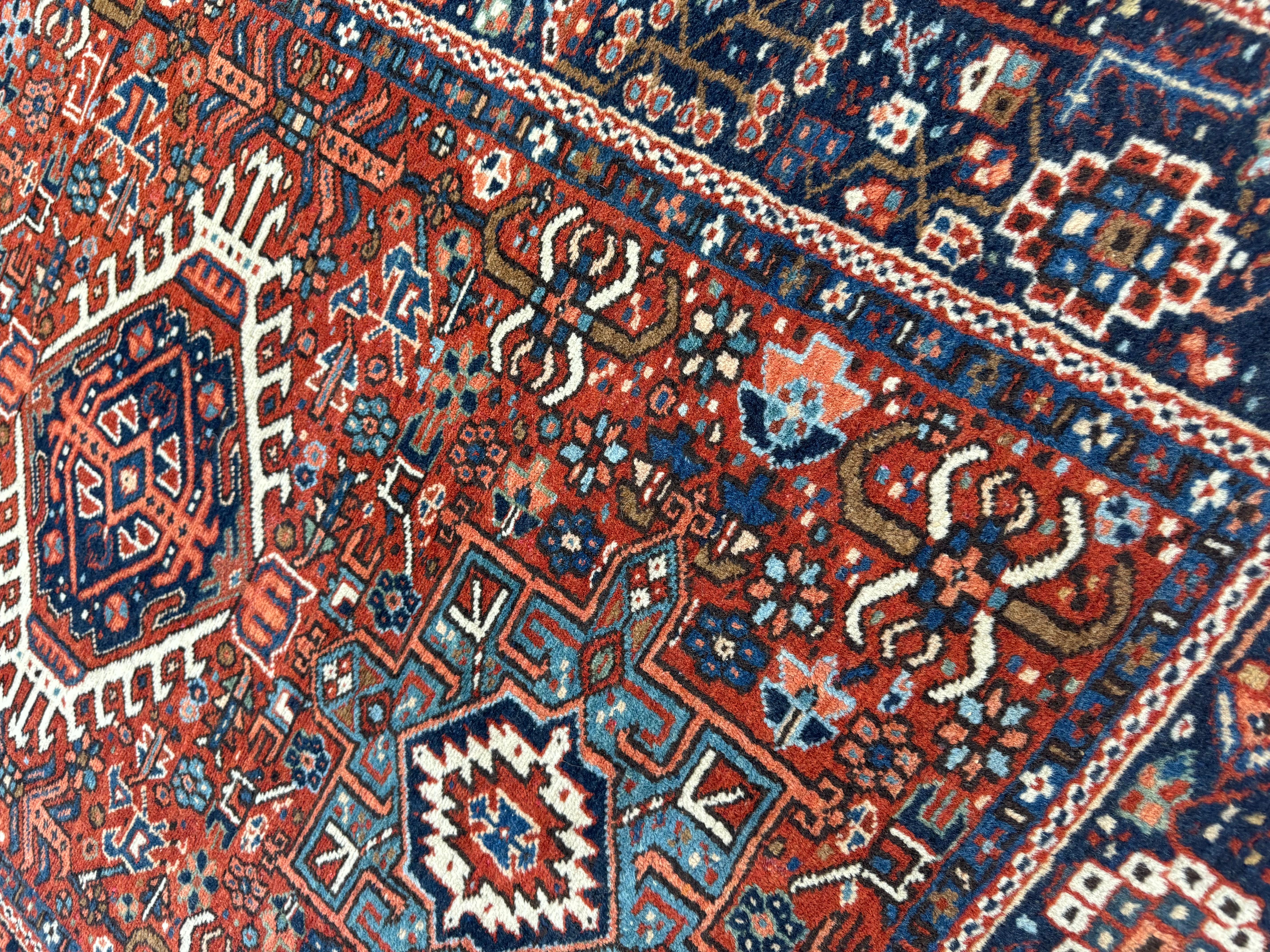 Antique Persian Karaja Rug For Sale 9