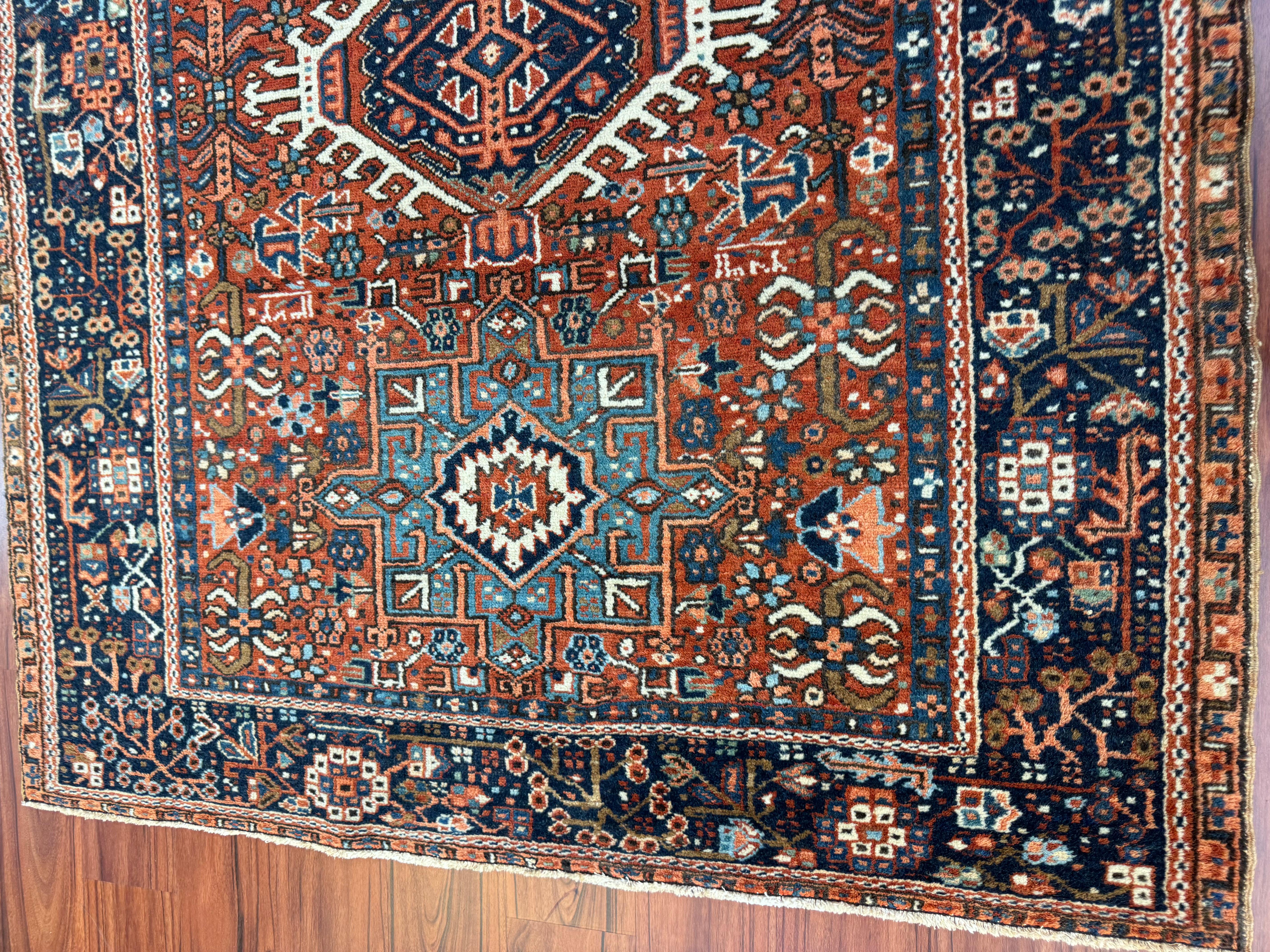 20th Century Antique Persian Karaja Rug For Sale