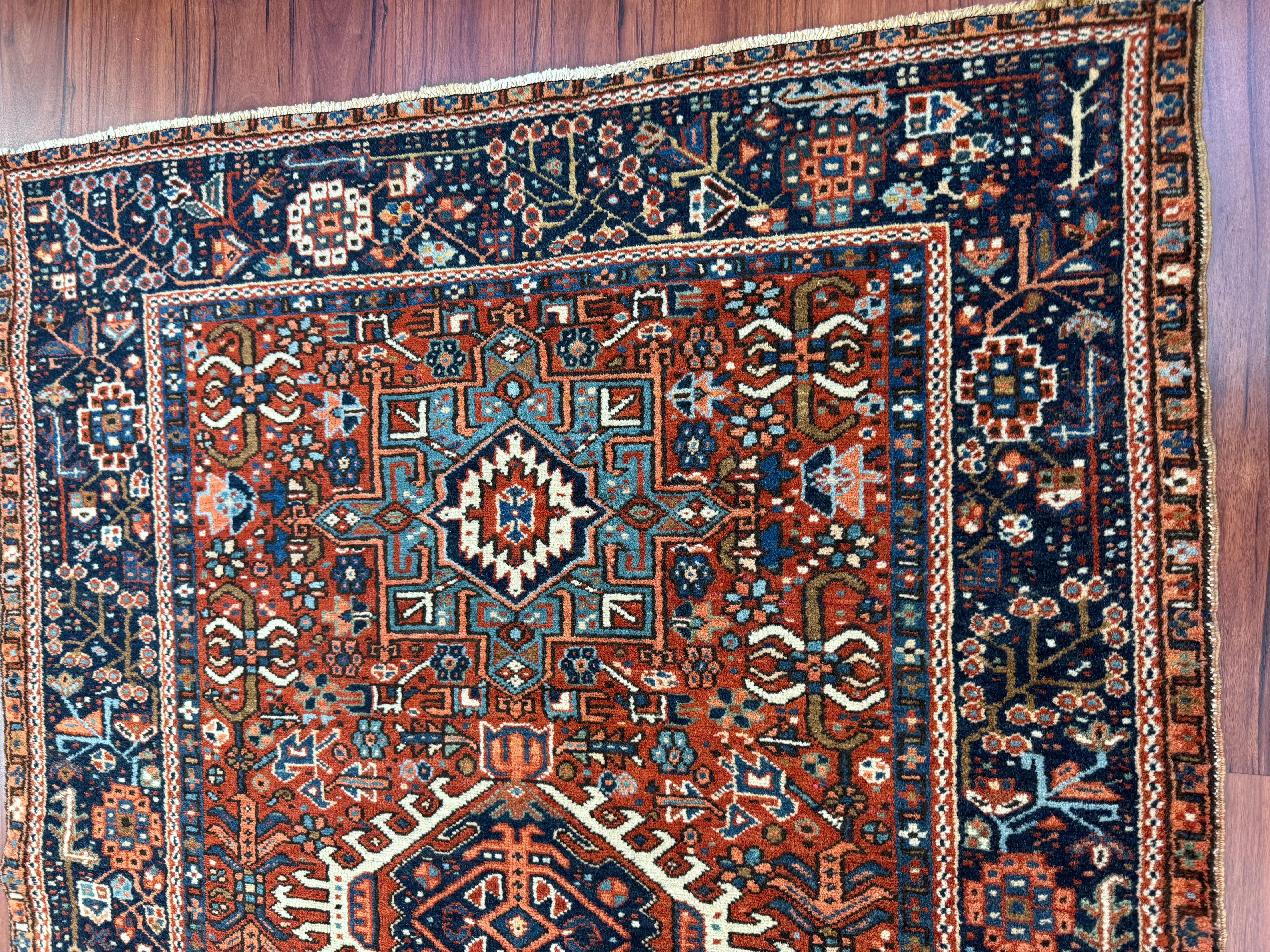 Antique Persian Karaja Rug For Sale 2