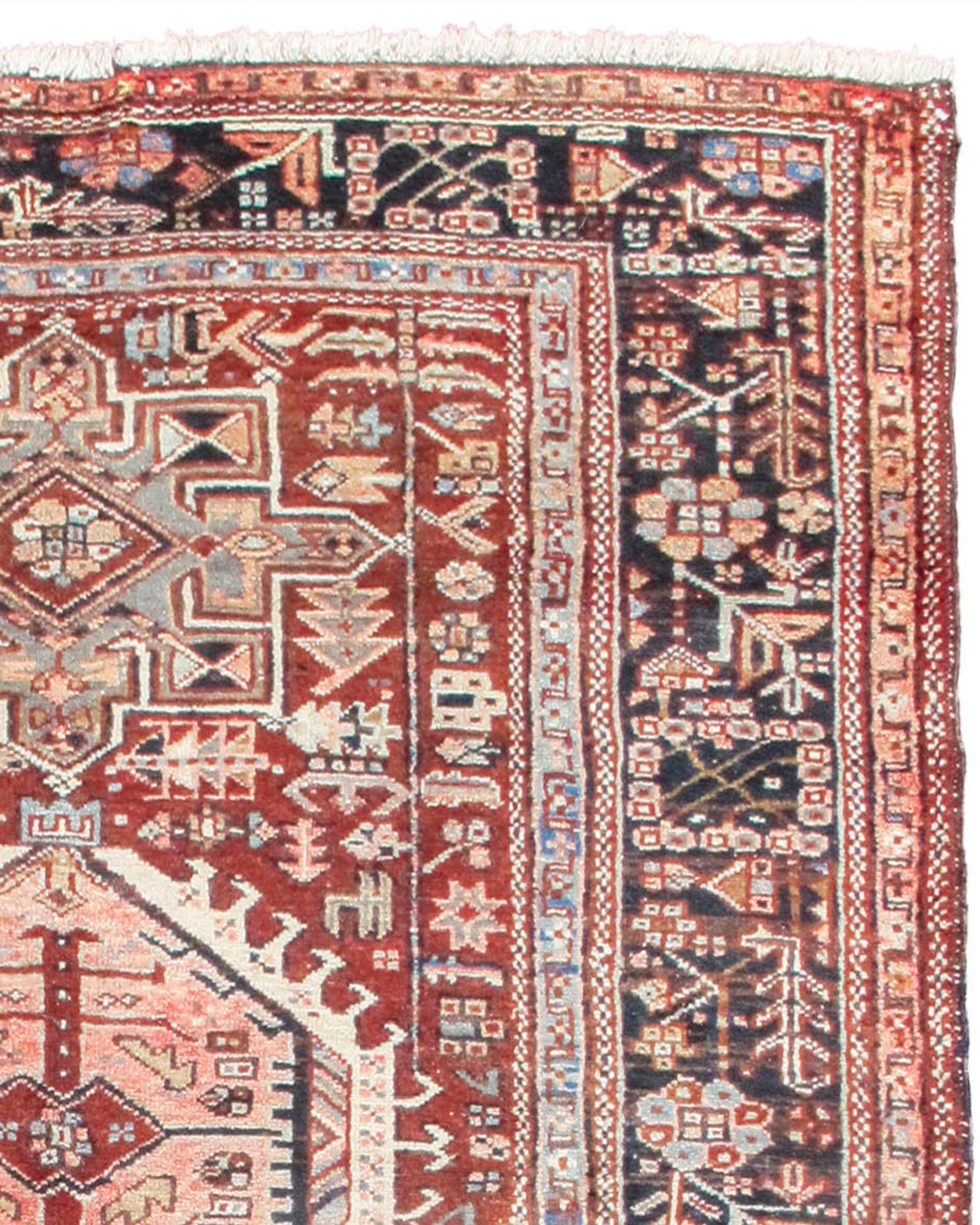 Antique Persian Karaja Rug, Mid-20th Century

Additional information: 
Dimension: 4'10