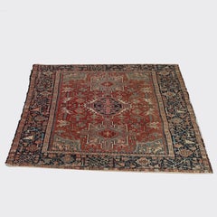 Antique Persian Karaja Throw Rug C1930