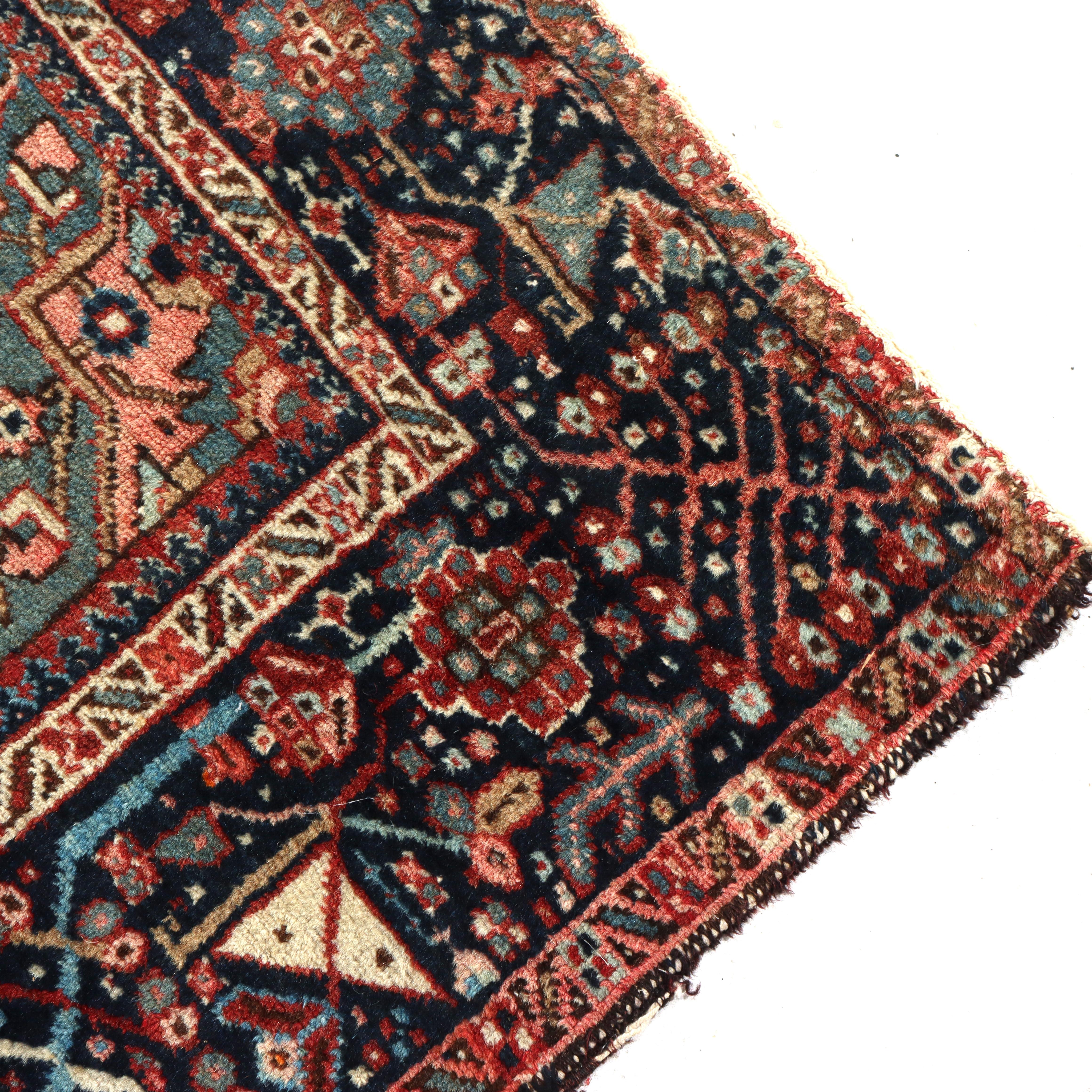 Antique Persian Karaja Throw Rug C1930 For Sale 3