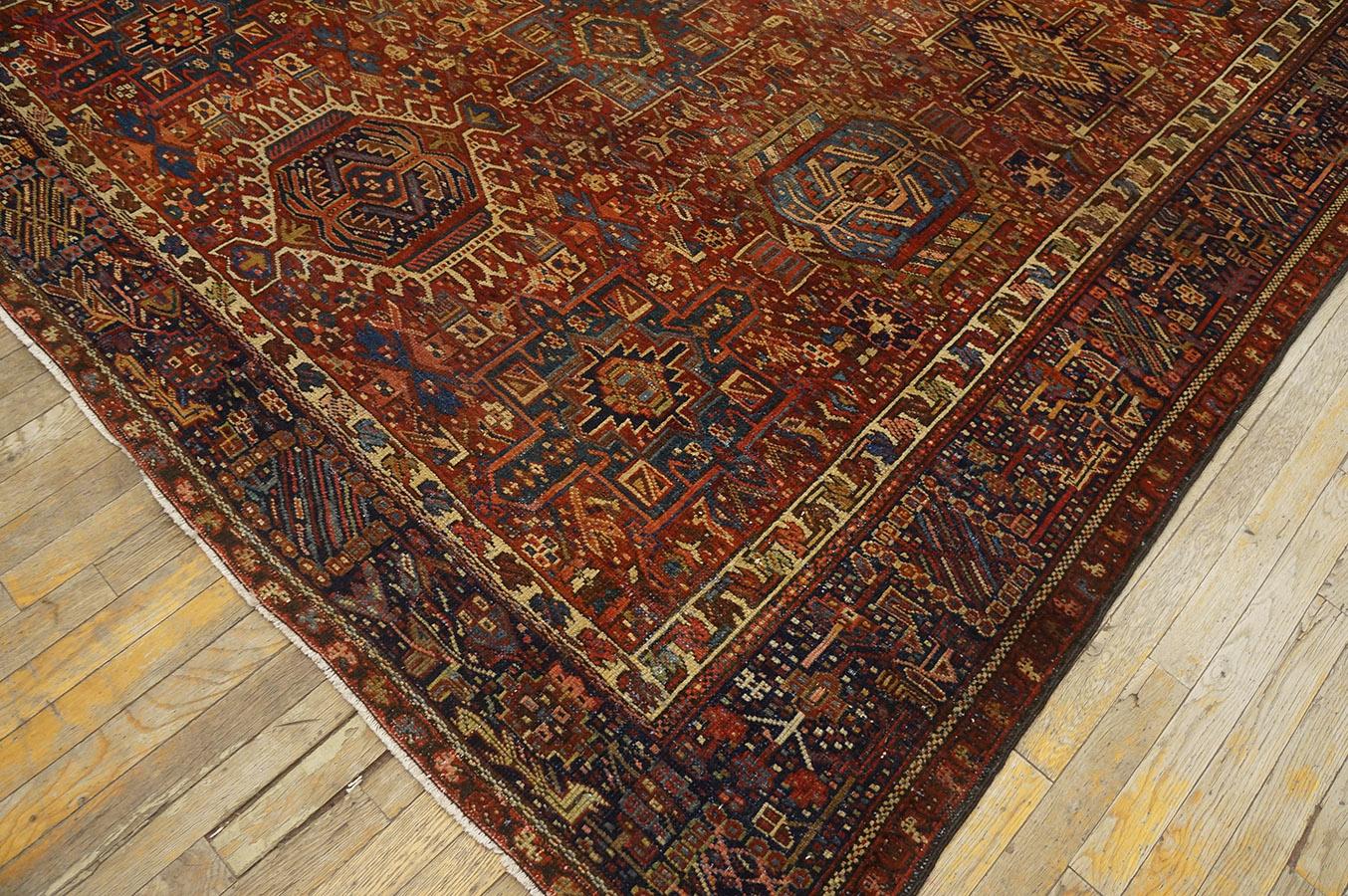 Antique Persian Karajeh Rug 7' 4'' x 16' 0'' In Good Condition For Sale In New York, NY