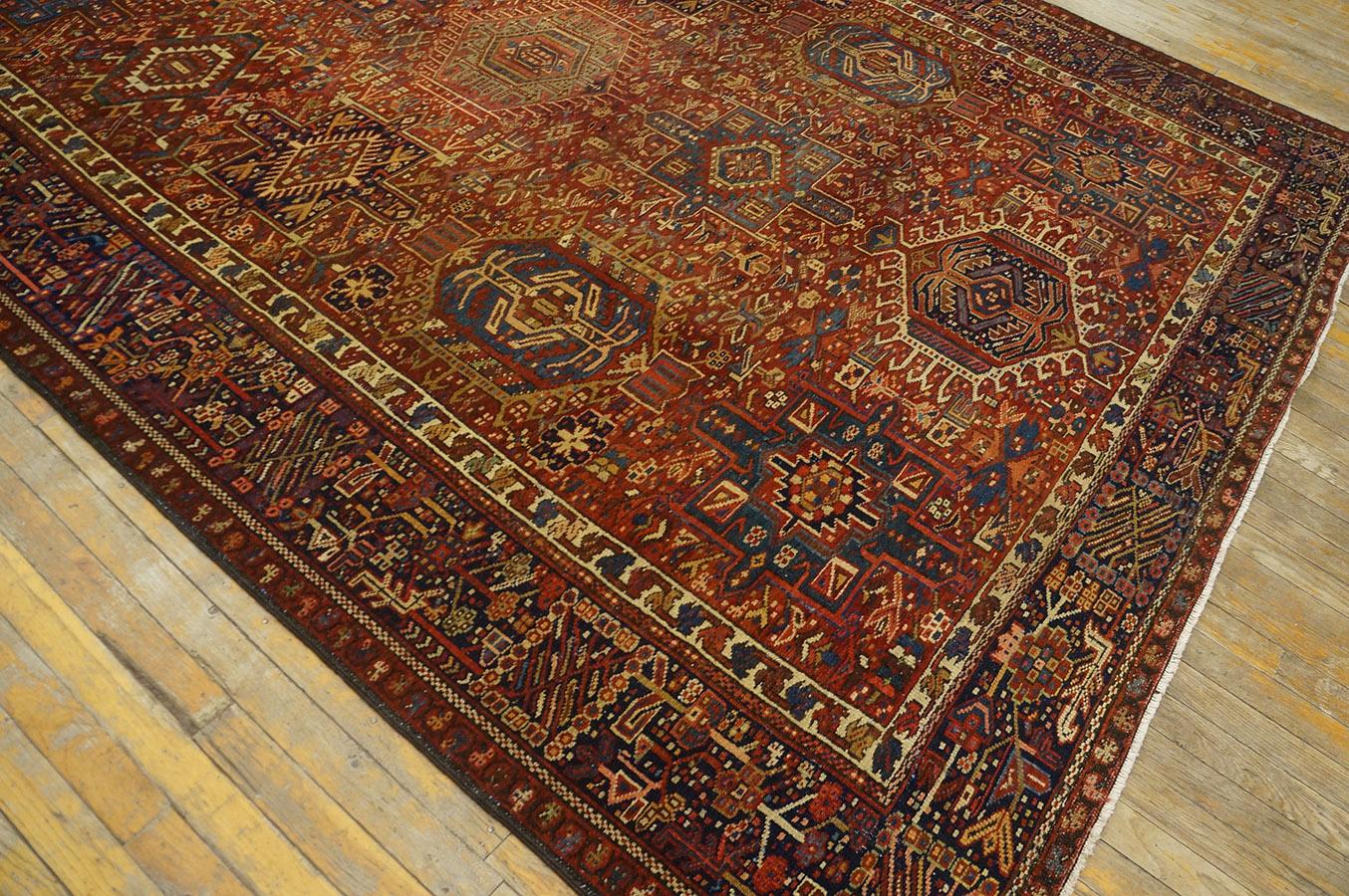 Mid-20th Century Antique Persian Karajeh Rug 7' 4'' x 16' 0'' For Sale