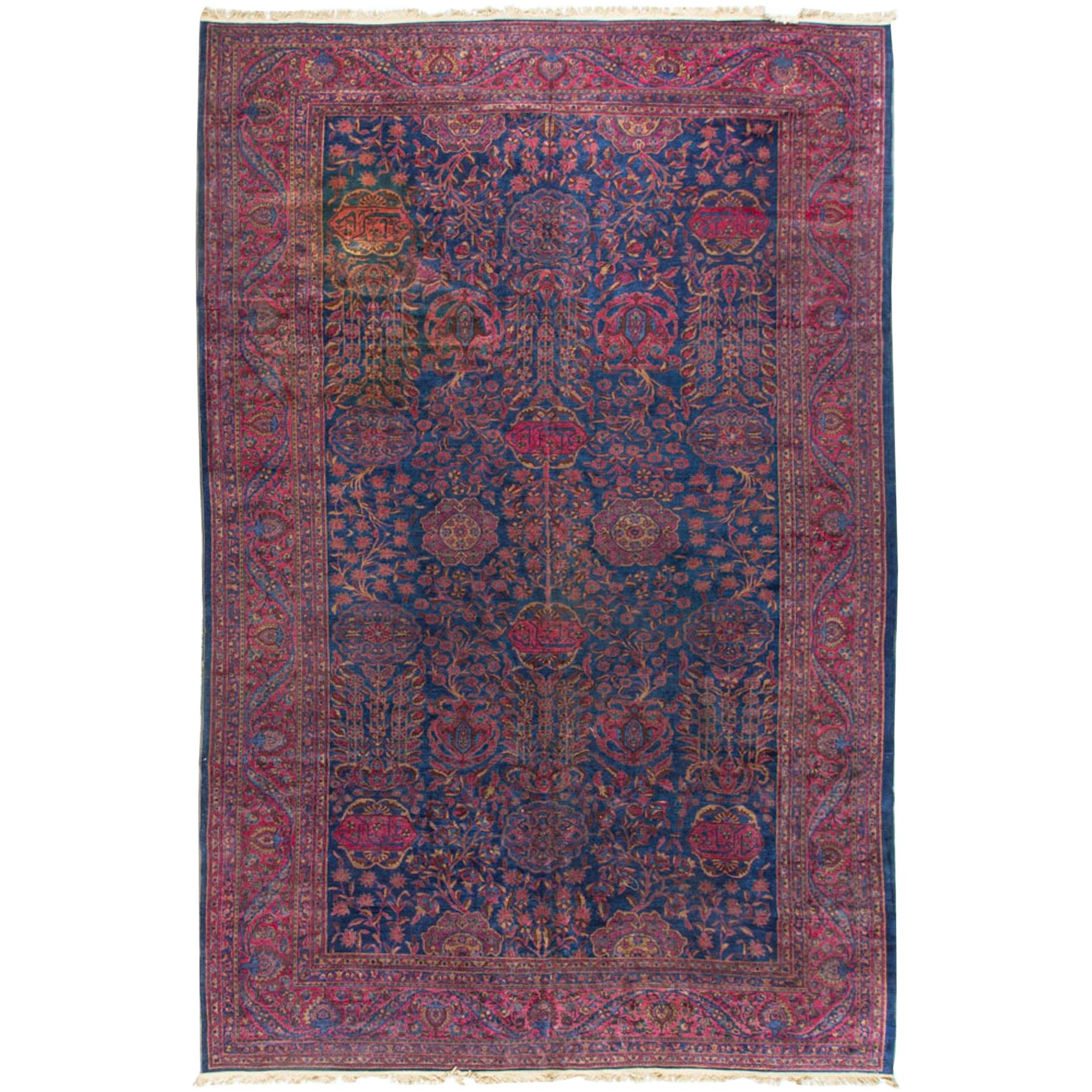 Antique Persian Kashan Rug, circa 1890 10 x 10'2