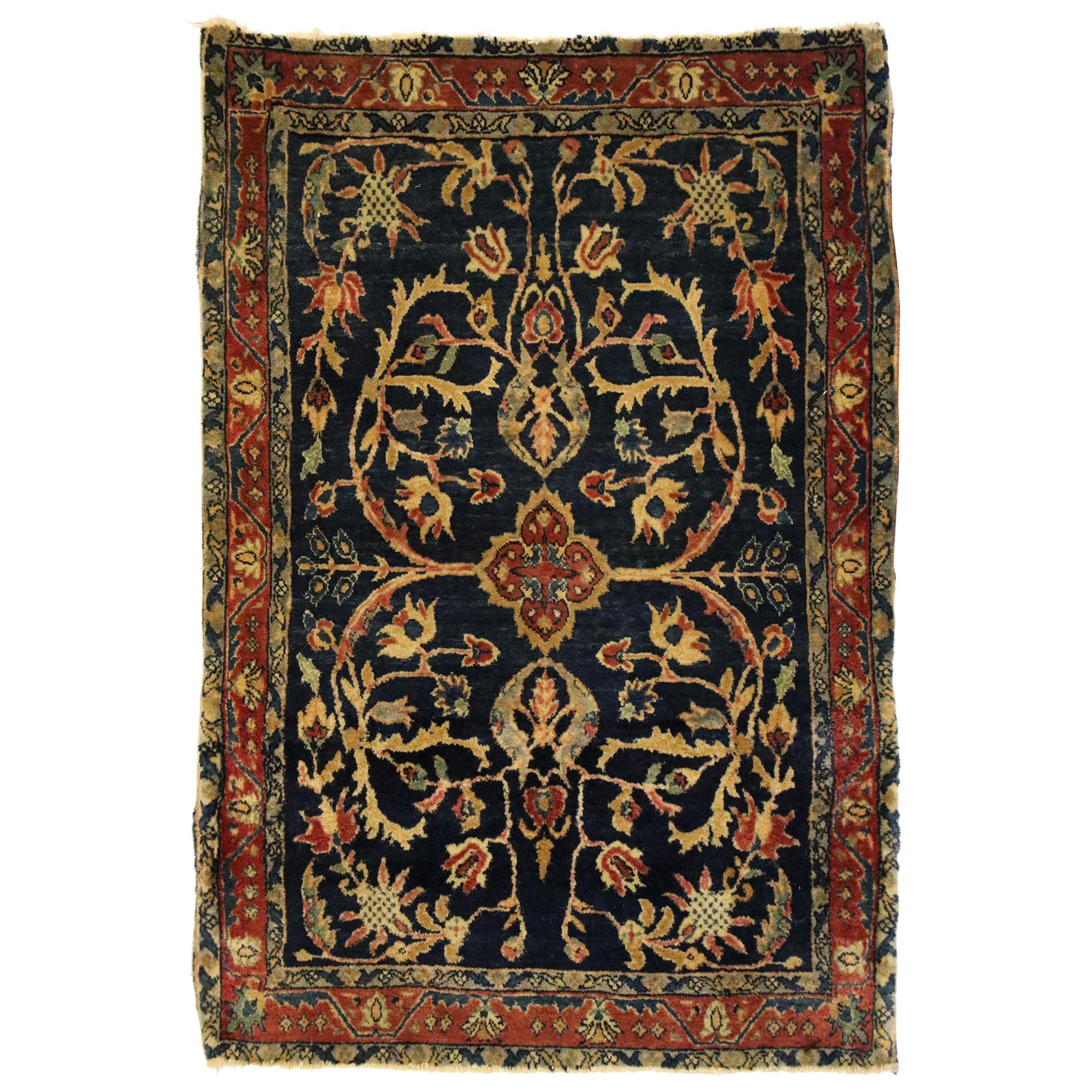 Antique Persian Mohajeran Sarouk Rug with Federal Style For Sale