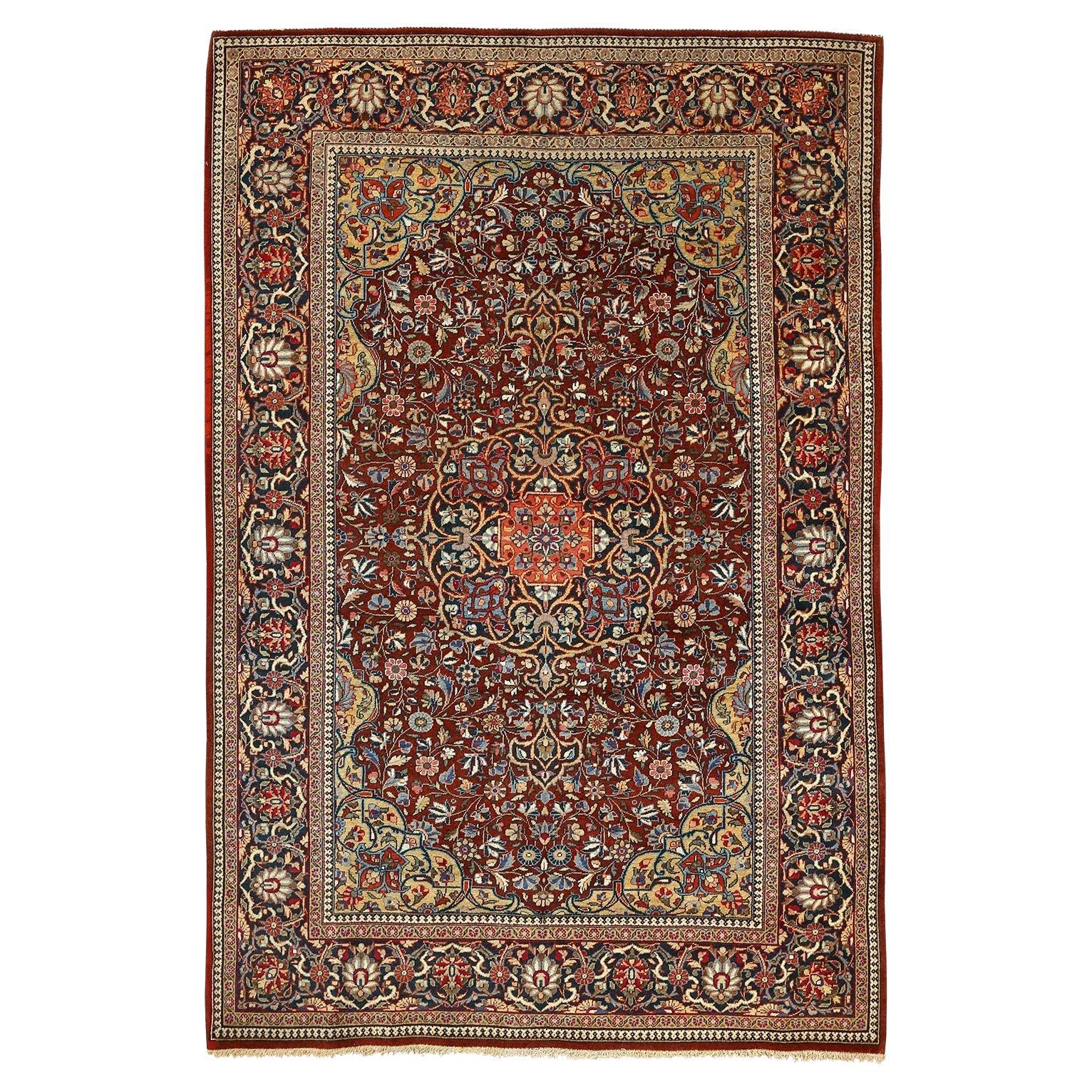 Tappeto antico persiano Kashan Atash Oghli - Misura: 6'9x4'5