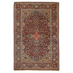 Antique Persian Kashan Atash Oghli Rug - Size: 6'9x4'5