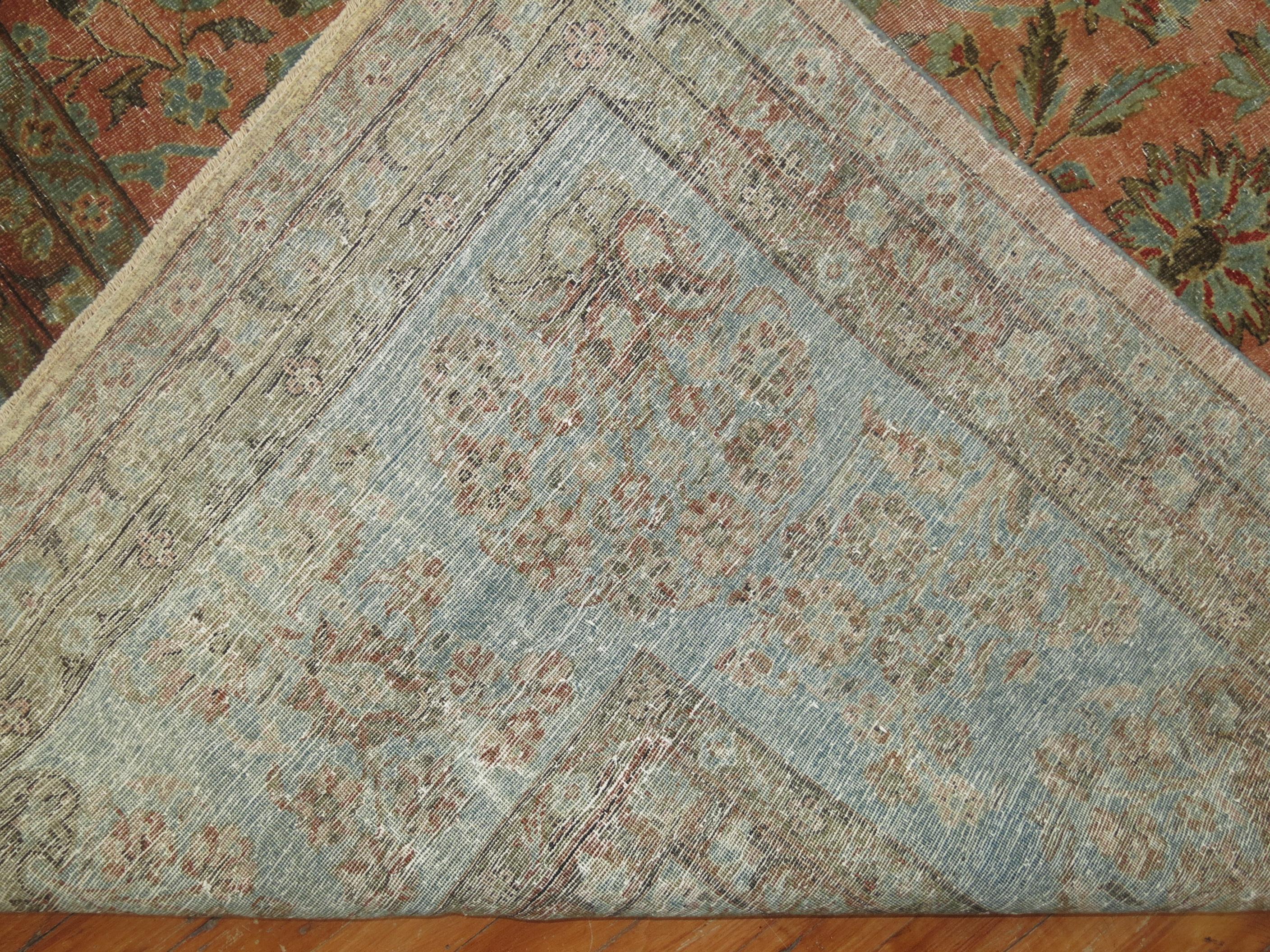 Antique Persian Kashan Carpet For Sale 2