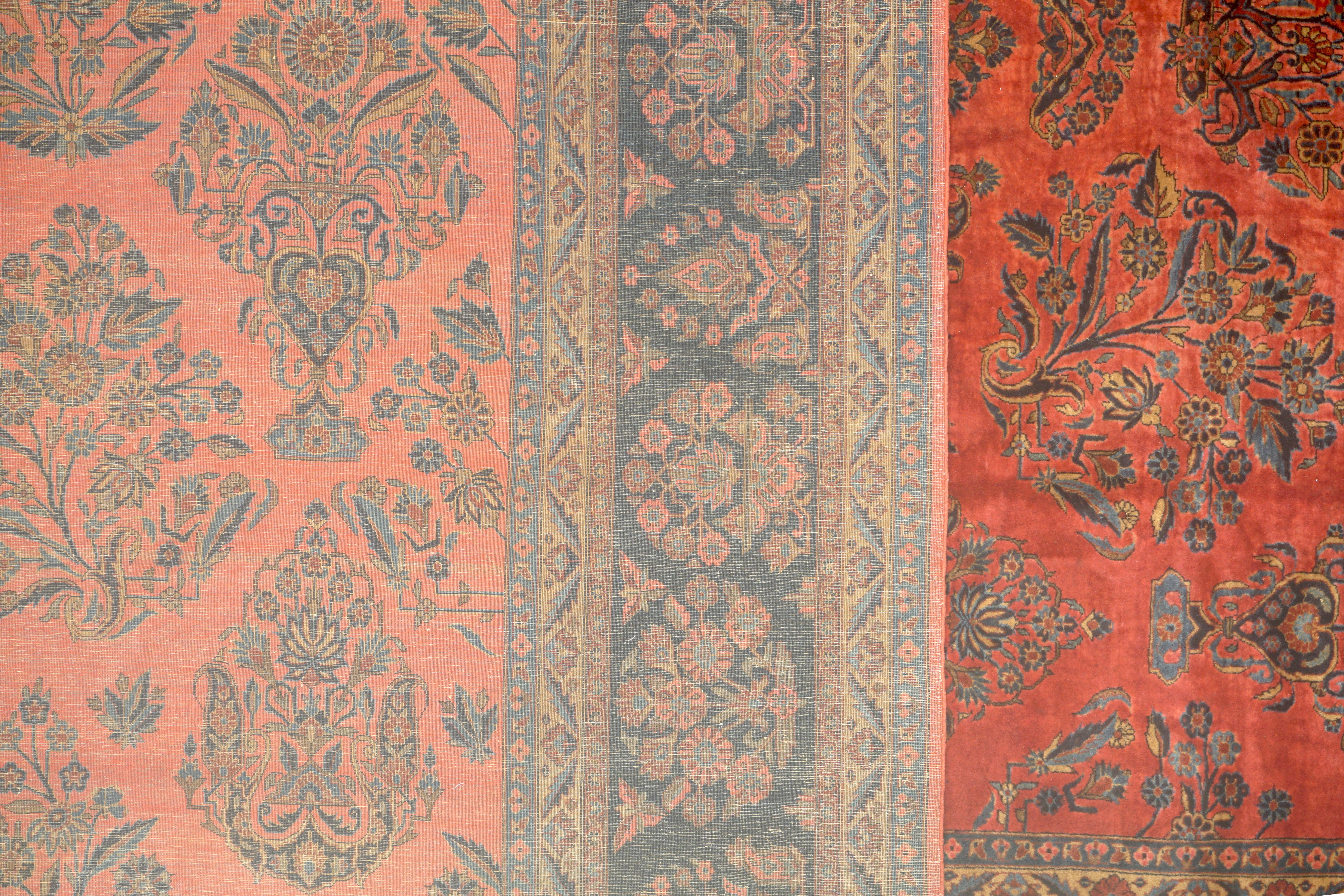 Antique Persian Kashan, Circa 1900 In Excellent Condition For Sale In Laguna Hills, CA