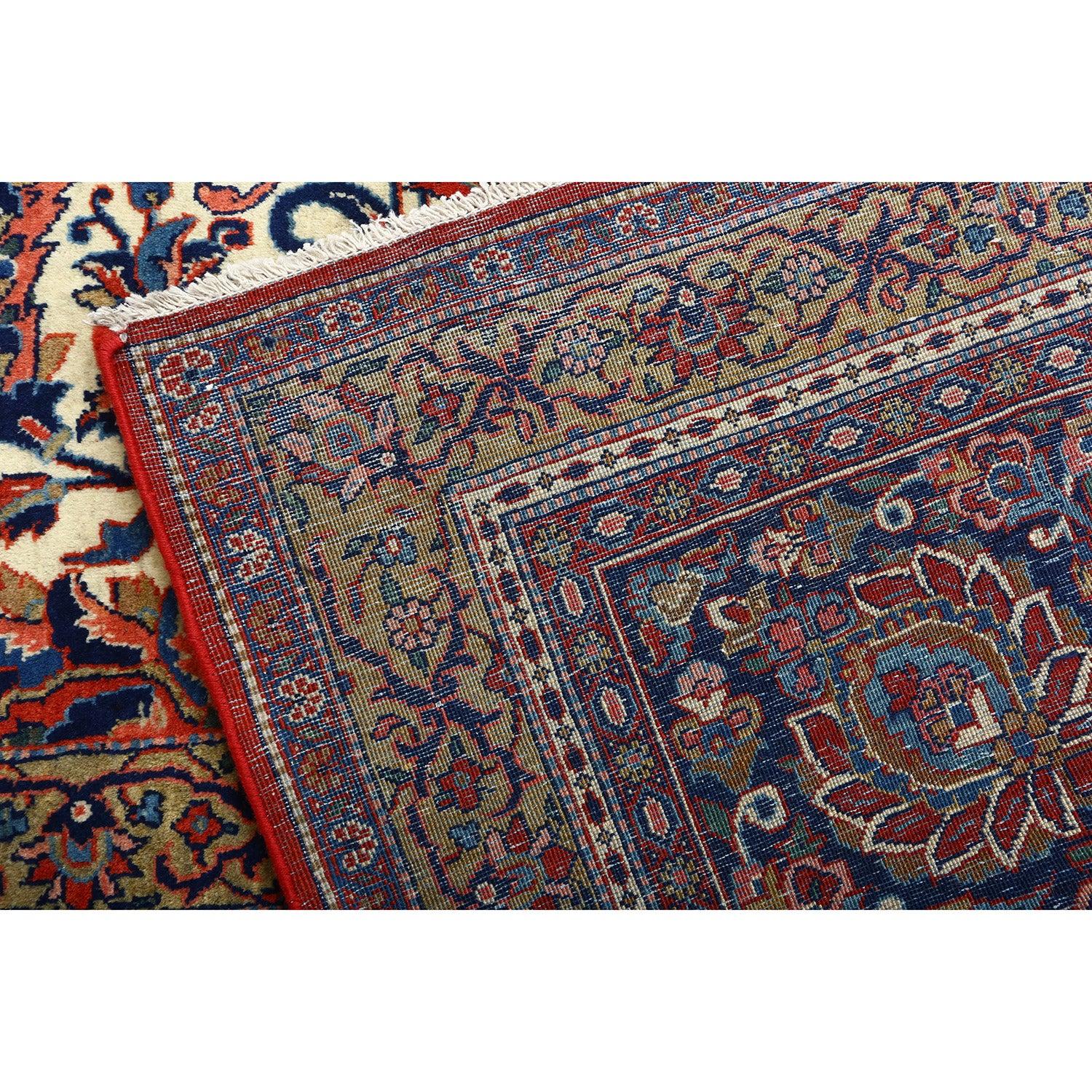 Tapis ancien Kashan DABIR en laine et coton 14'10 X 10'6
 
 Détails clés :
 Pile : Laine
 Fondation : Coton
 Origine : Kashan DABIR
 Design/One : ALL OVER
 Âge approximatif : 85 ans
 Qualité (KPI) : 250
 Condit : Bon
 Dimension : 14'10 x 10'6
