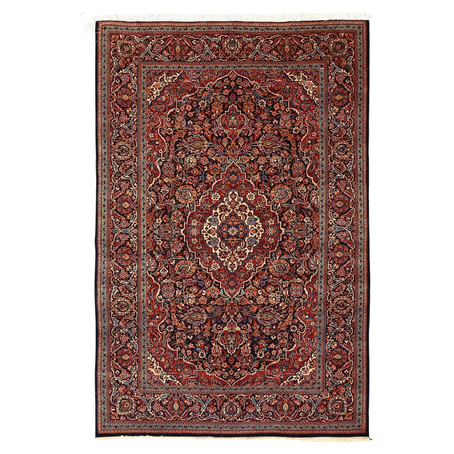 Antique Persian Kashan Dabir Rug - Size: 6'10x4'5