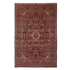 Antique Persian Kashan Dabir Rug - Size: 6'10x4'5