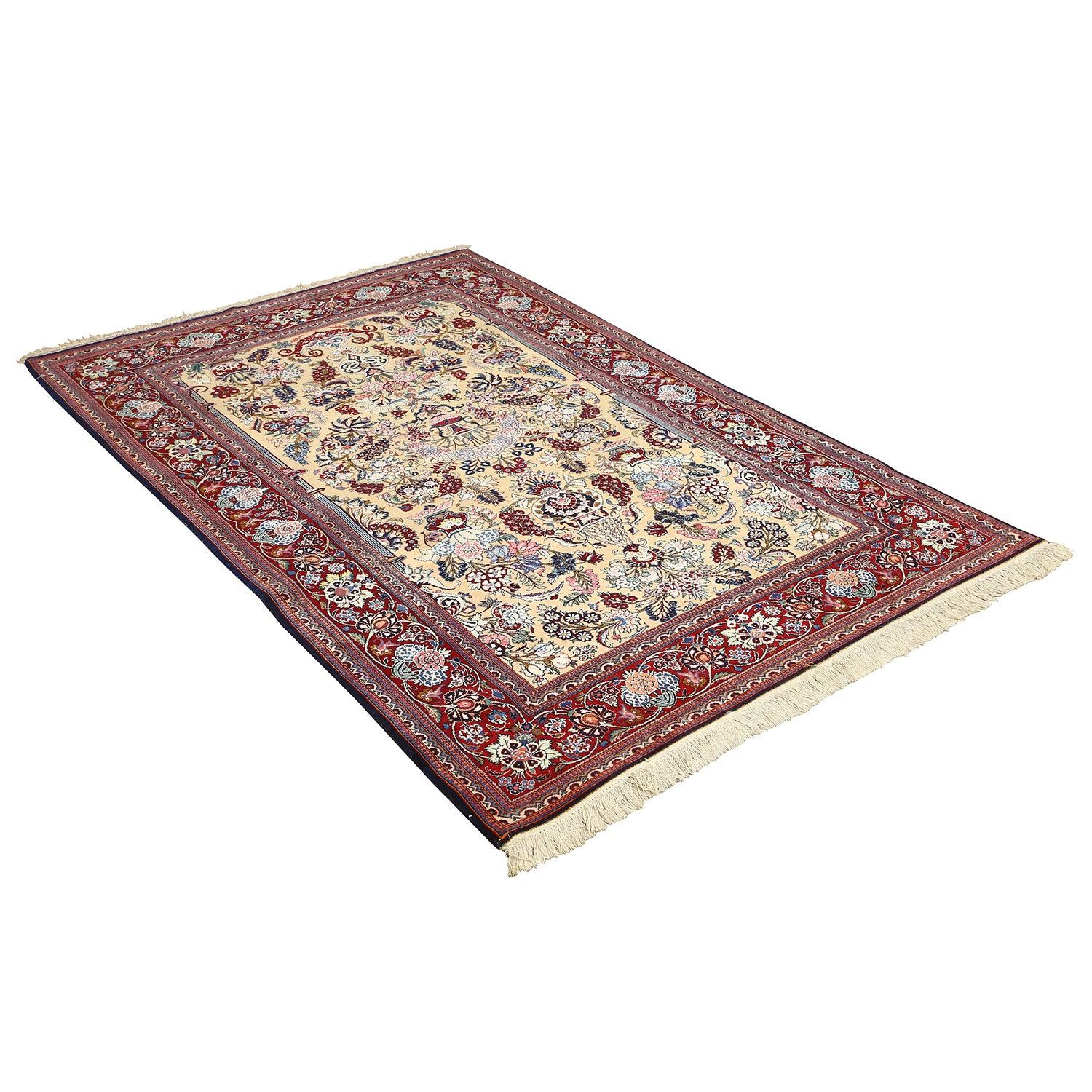 Perse Tapis persan Kashan Dabir ancien - Taille : 7'0x4'4 en vente