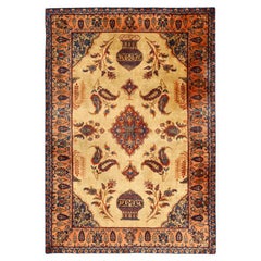Antique Persian Kashan Kork Manchester Rug - Size: 4 ft 11 in x 3 ft 4 in