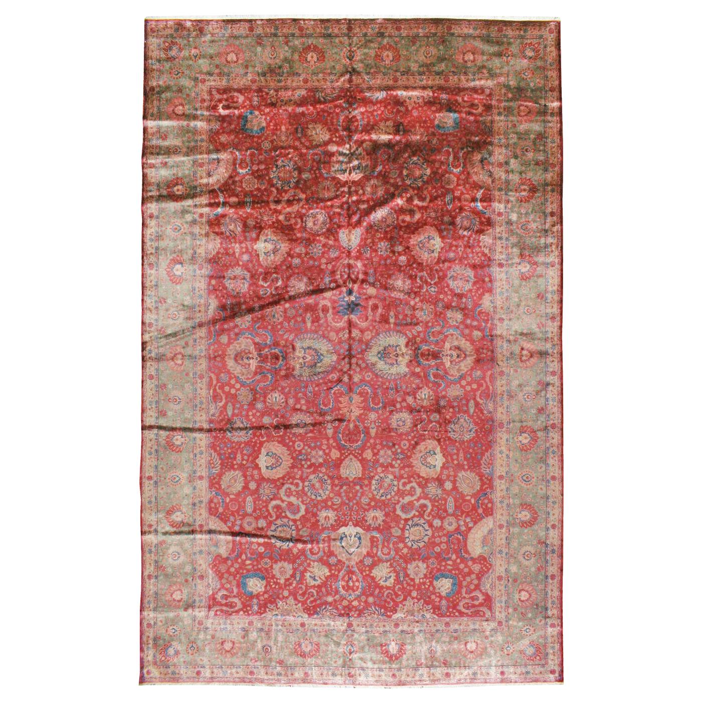 Antique Persian Kashan Rug For Sale at 1stDibs | orientalischer teppich ...