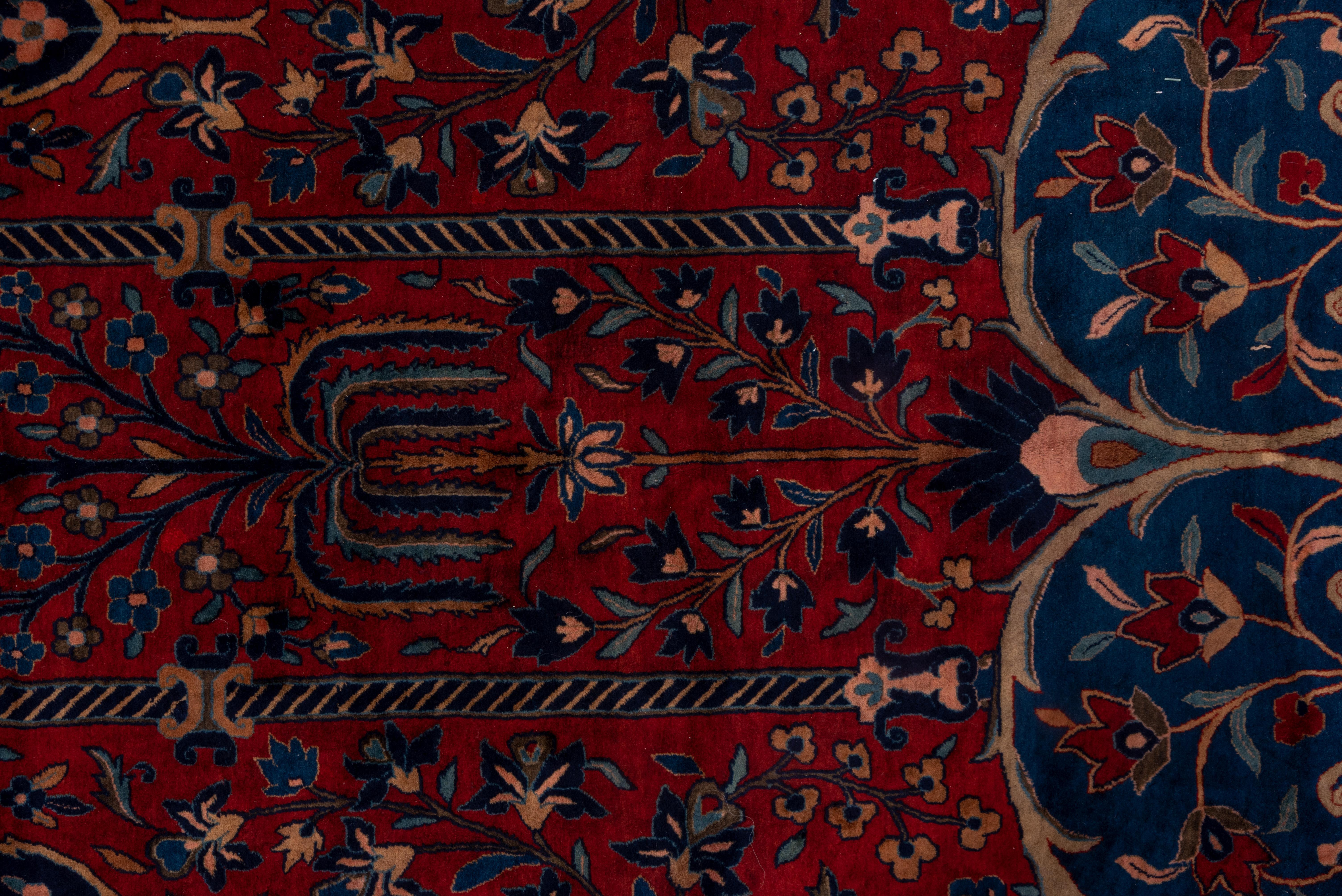 Wool Antique Persian Kashan Mansion Carpet, circa 1920s For Sale