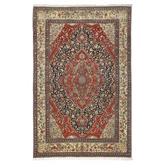 Antique Persian Kashan Motasham Rug - Size: 12' X 7'7