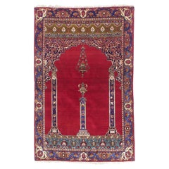 Antique Persian Kashan One of Pair Rug 4'3" x 6’8"