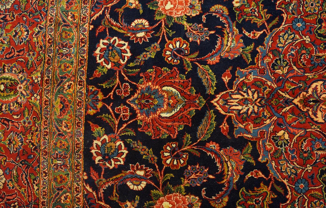 1930s Persian Kashan Carpet ( 10' 4'' x 14' - 315 x 425 cm ) For Sale 6