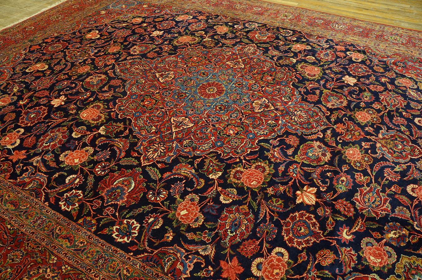 Persischer Kashan-Teppich aus den 1930er Jahren ( 10' 4'' x 14' - 315 x 425 cm) (Wolle) im Angebot