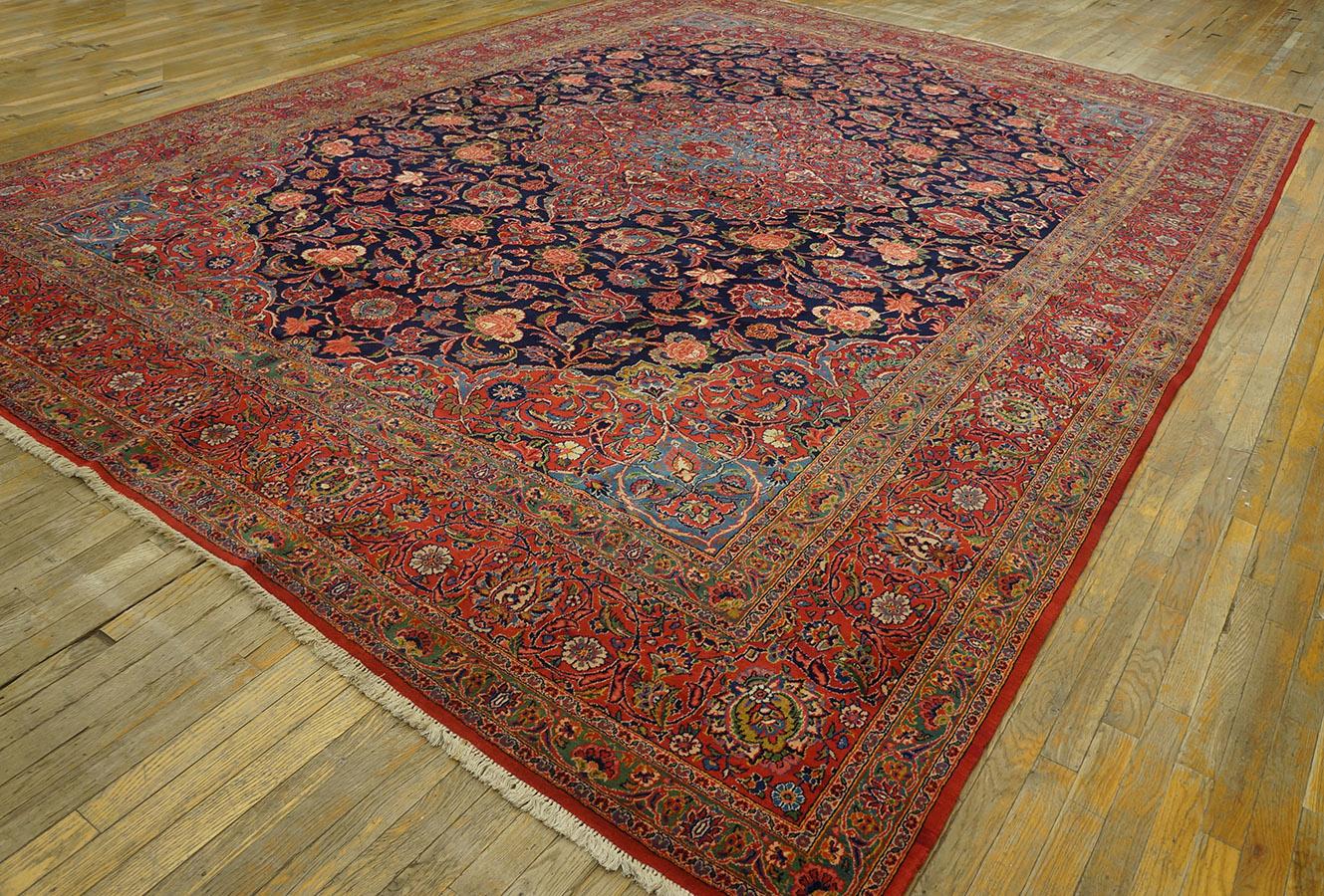1930s Persian Kashan Carpet ( 10' 4'' x 14' - 315 x 425 cm ) For Sale 4