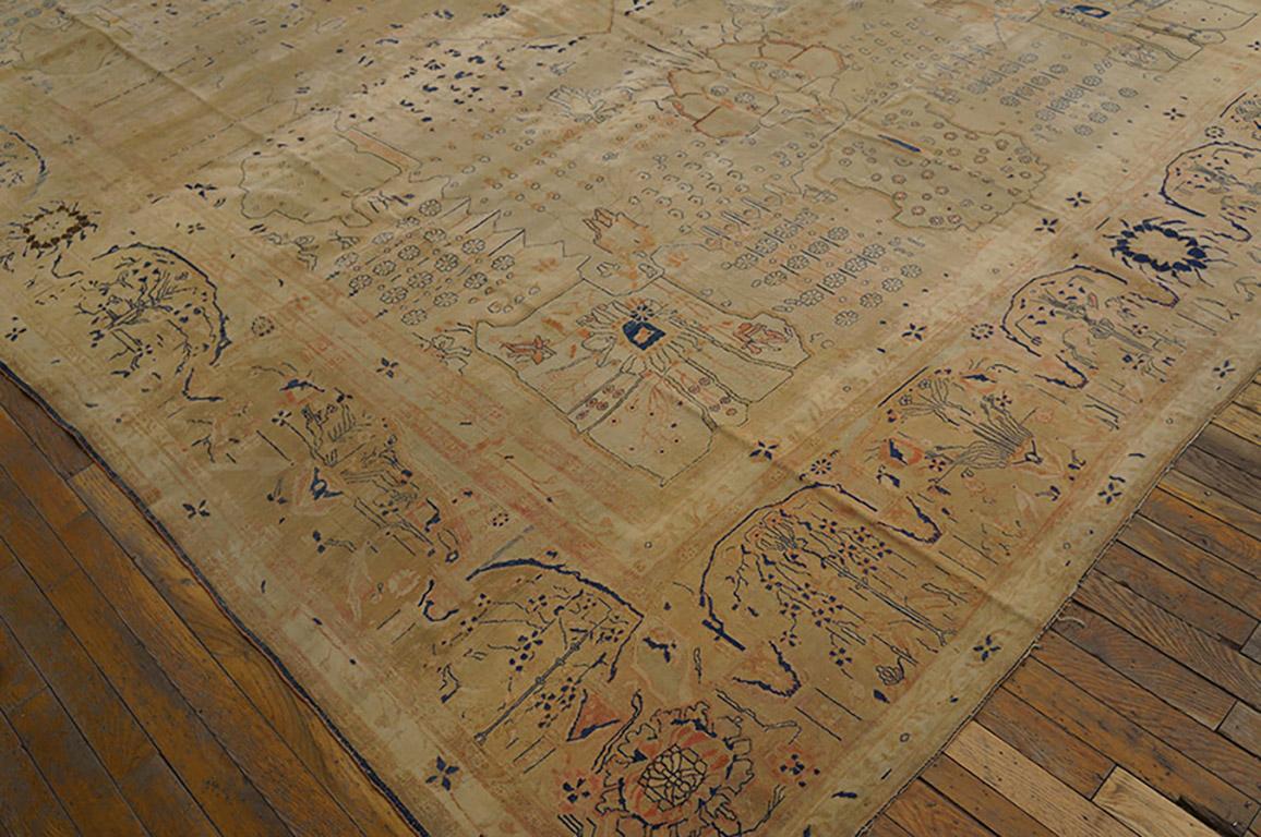 19th Century Persian Mohtasham Kashan Carpet ( 10' x 14' - 305 x 427 )  In Good Condition For Sale In New York, NY