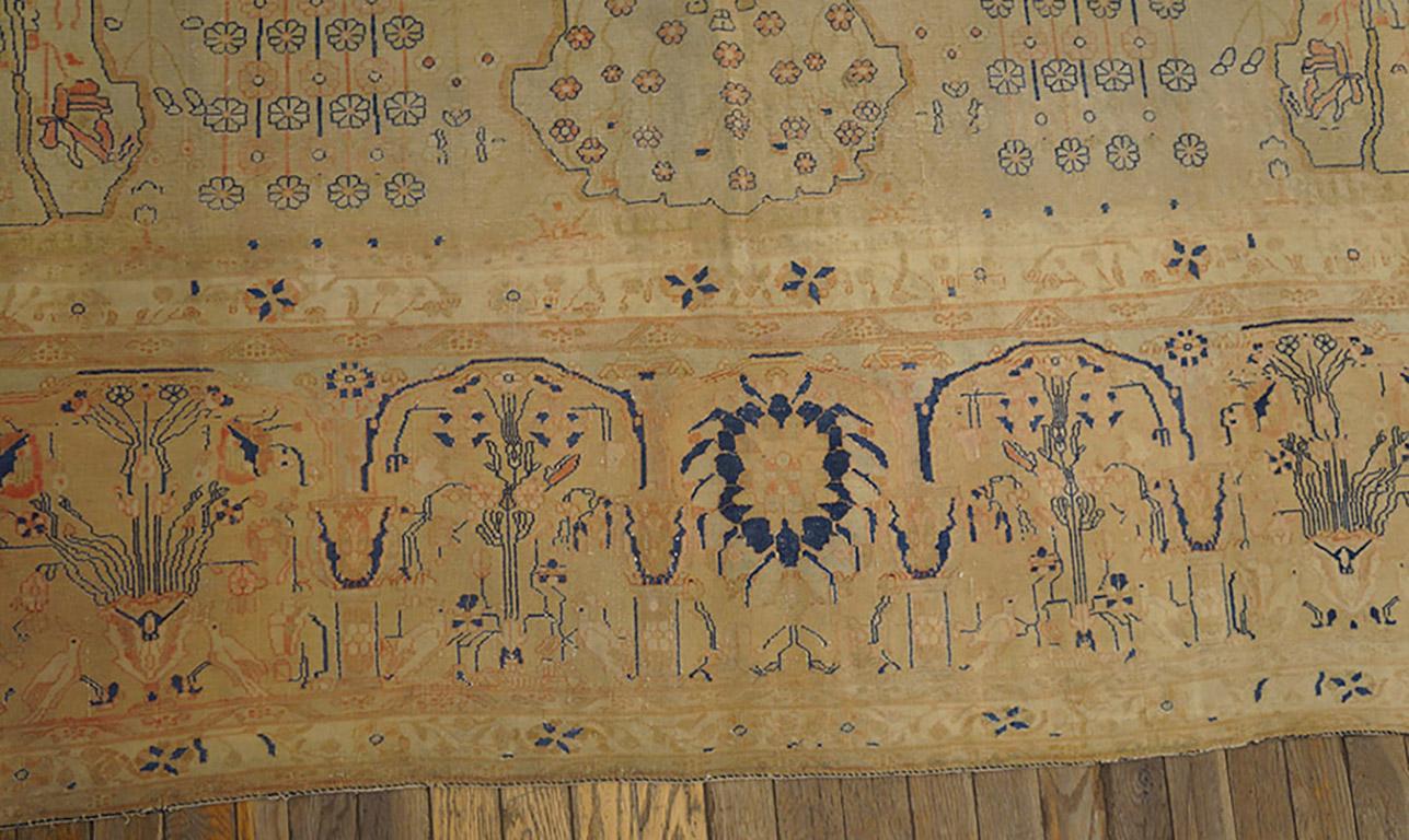Wool 19th Century Persian Mohtasham Kashan Carpet ( 10' x 14' - 305 x 427 )  For Sale