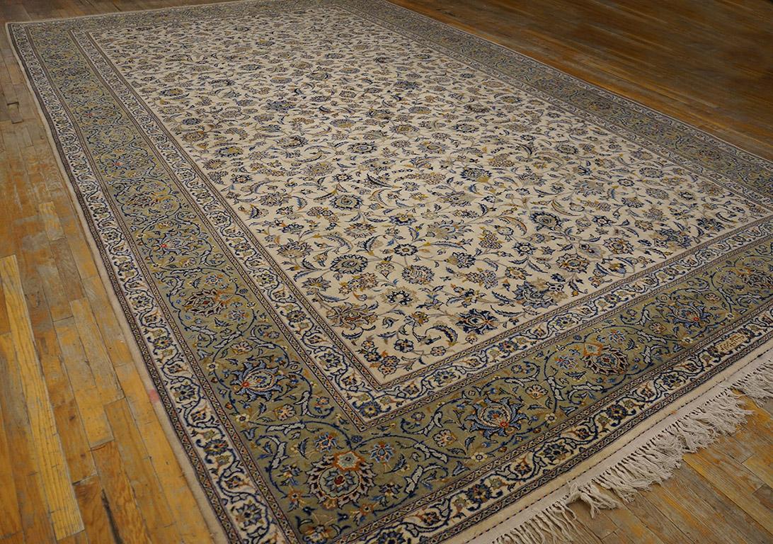 Wool Mid 20th Century Persian Kashan Carpet ( 10' x 16' - 305 x 488 ) For Sale