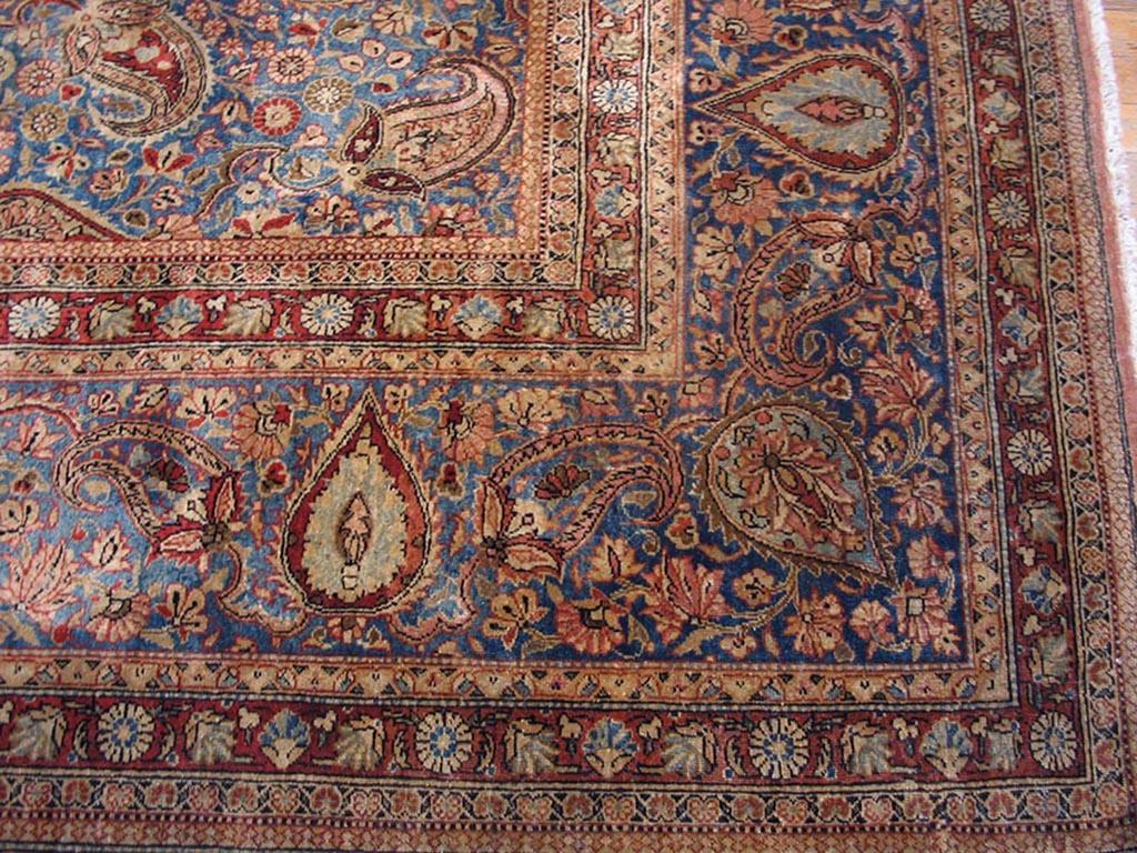 Hand-Knotted Early 20th Century Persian Dabir Kashan Carpet ( 10'4