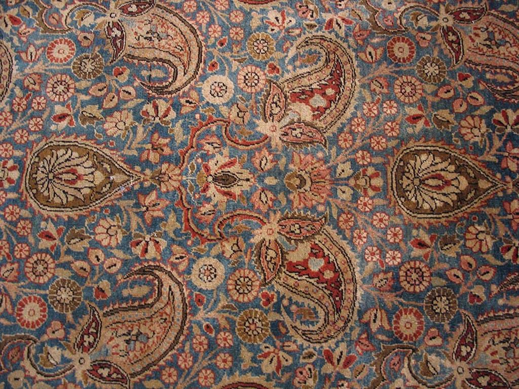 Wool Early 20th Century Persian Dabir Kashan Carpet ( 10'4