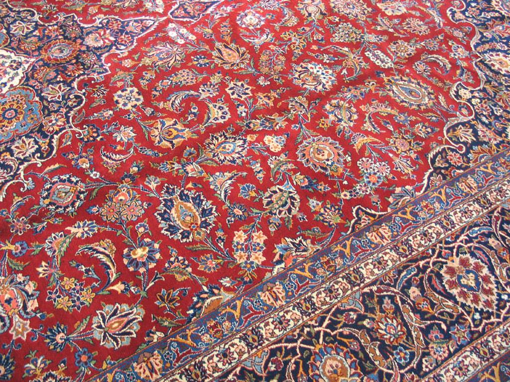 Antique Persian Kashan Rug 10' 6