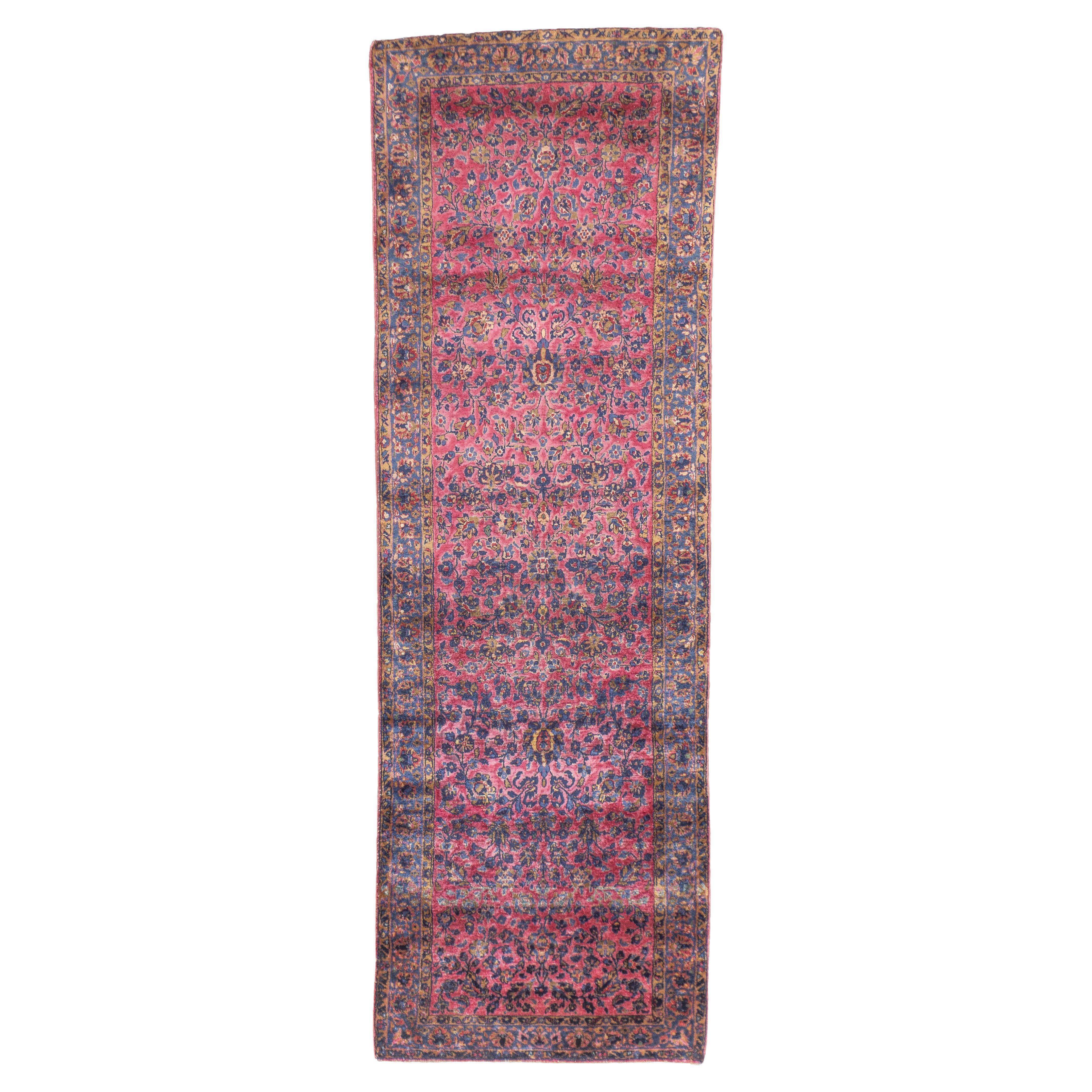 Antiker persischer Kashan-Teppich 1'11'' x 5'11''