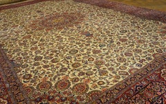 Antique Persian Kashan Rug 13' 10" x 20' 4"