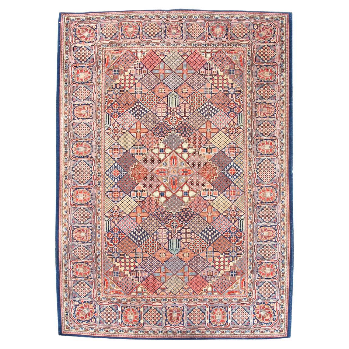 Ancien tapis persan Kashan, 20e siècle